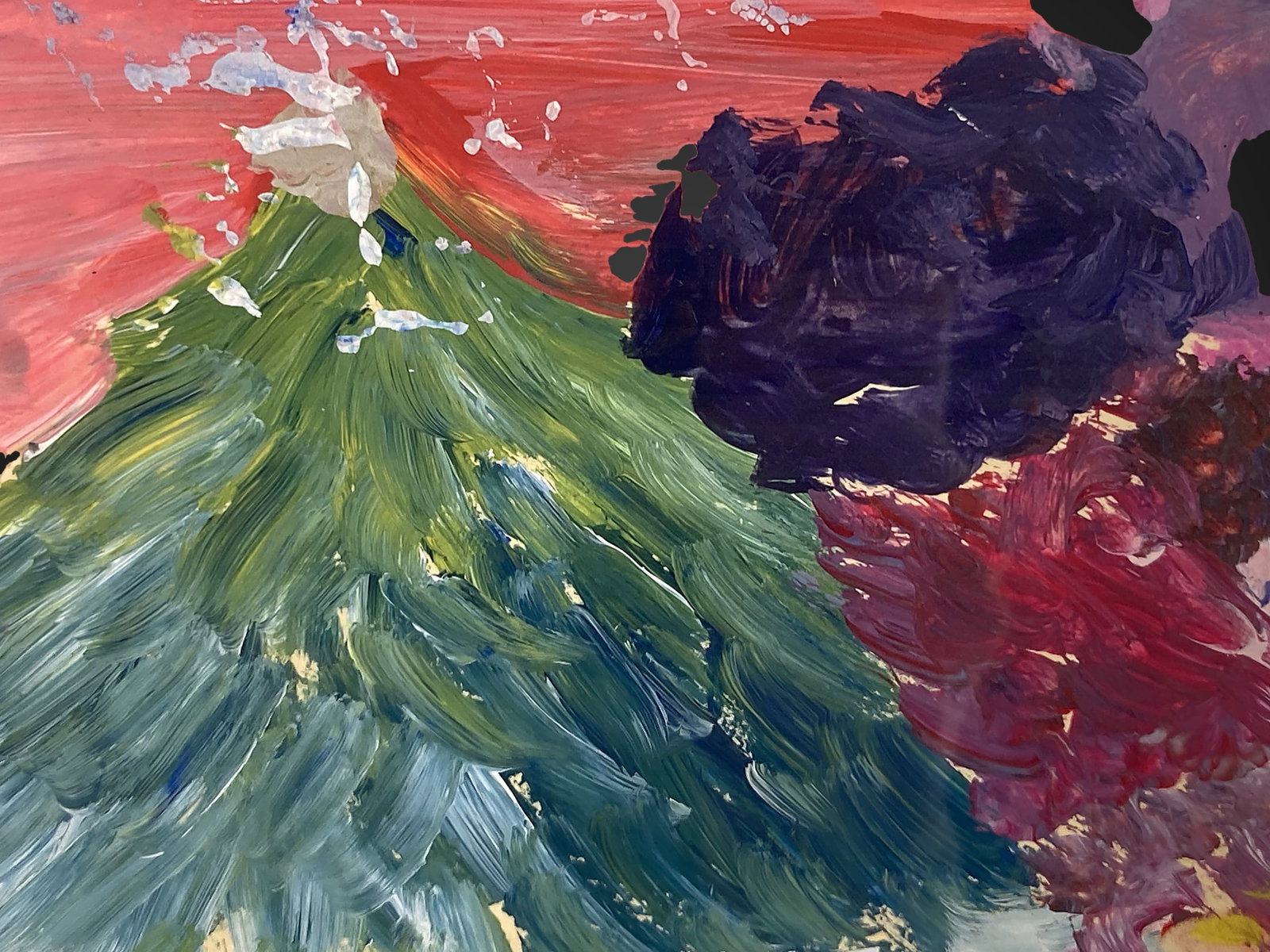 Signed Abstract Landscape, Acrylic Painting - 3