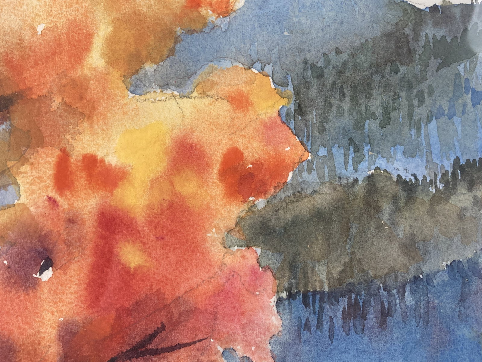 Douglas Grant, Mountain Landscape, Watercolor Painting - 3