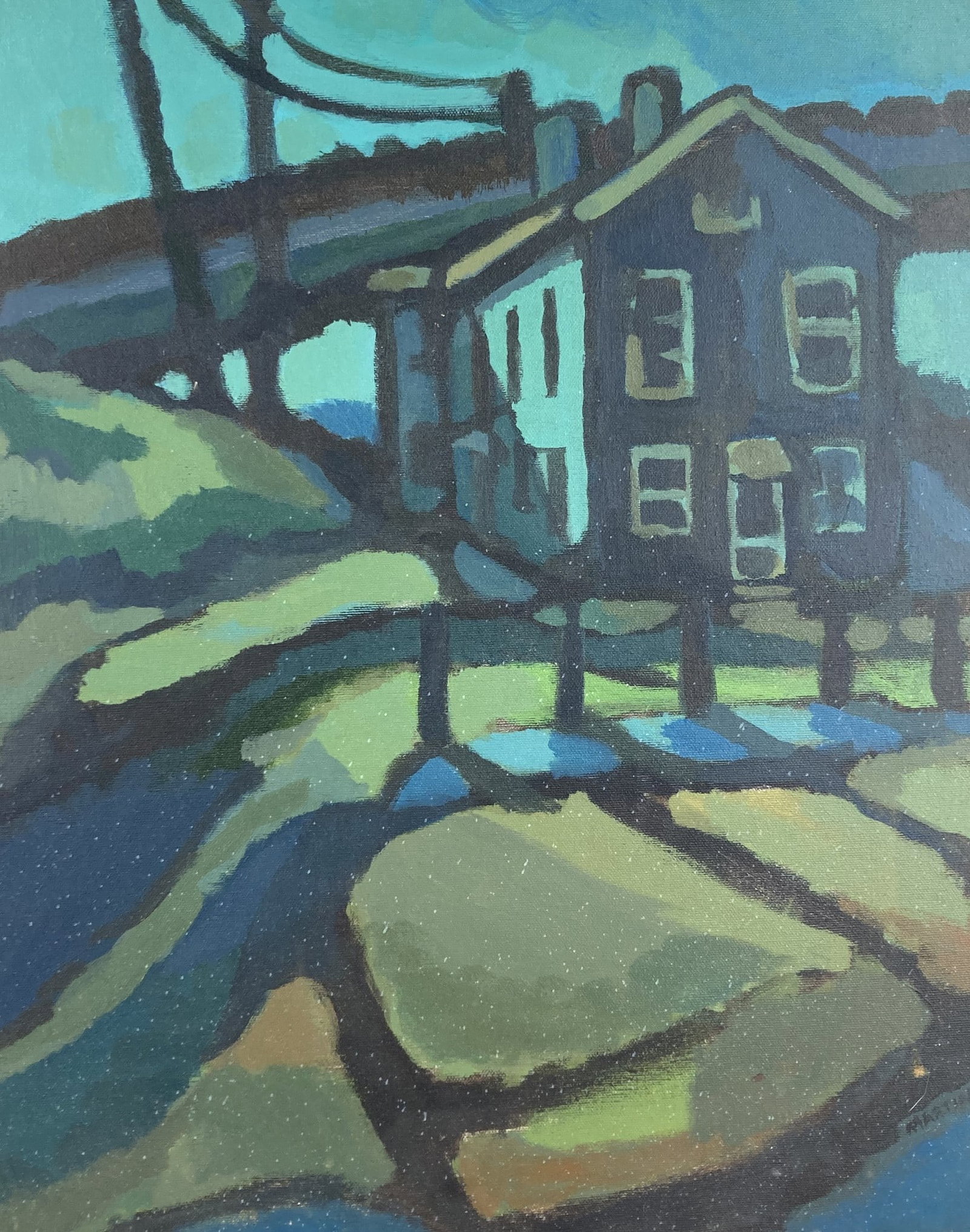 Signed Mid-20th Century, Expressionist Landscape, Oil Painting - 2