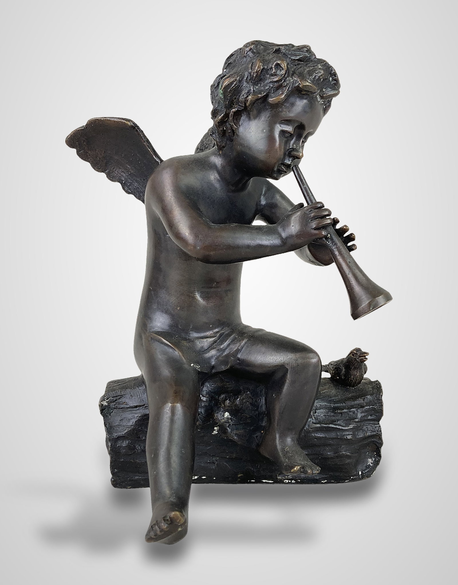 Komart Bronze Cherub Statue - 2