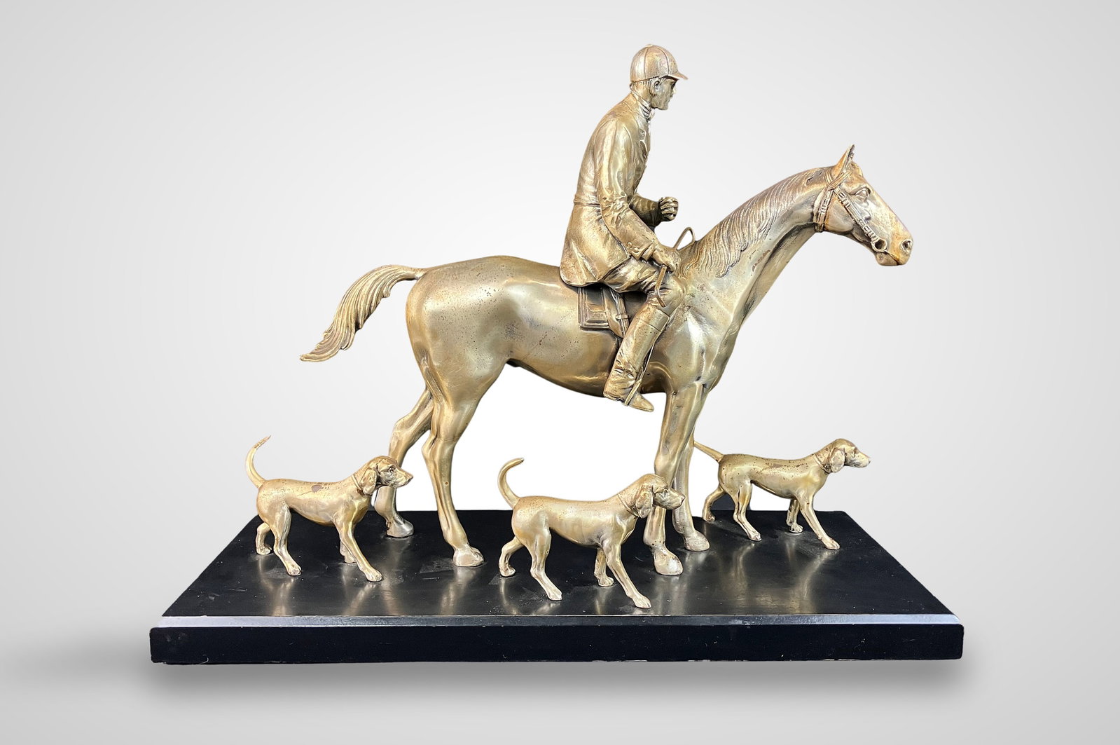 Equestrian Hunting Sculpture - 3