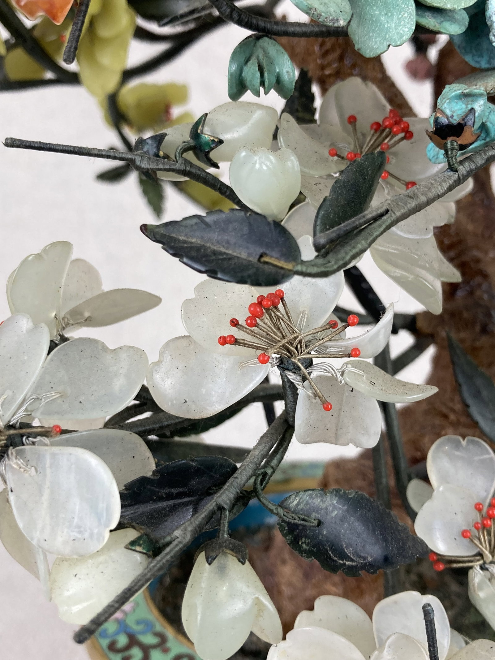 Chinese Cloisonne Bonsai Tree - 5