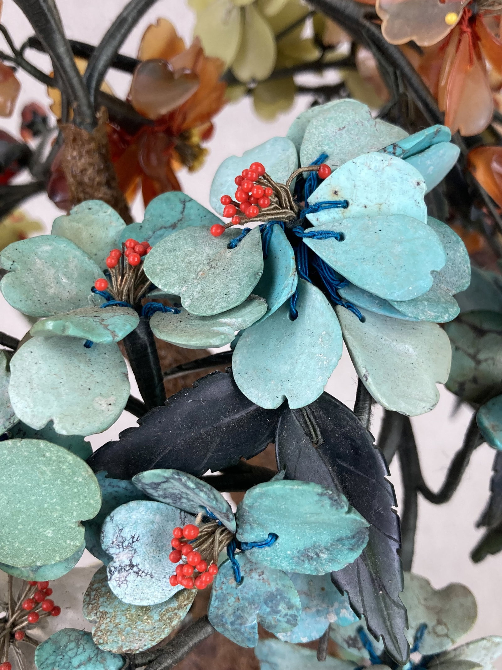 Chinese Cloisonne Bonsai Tree - 6