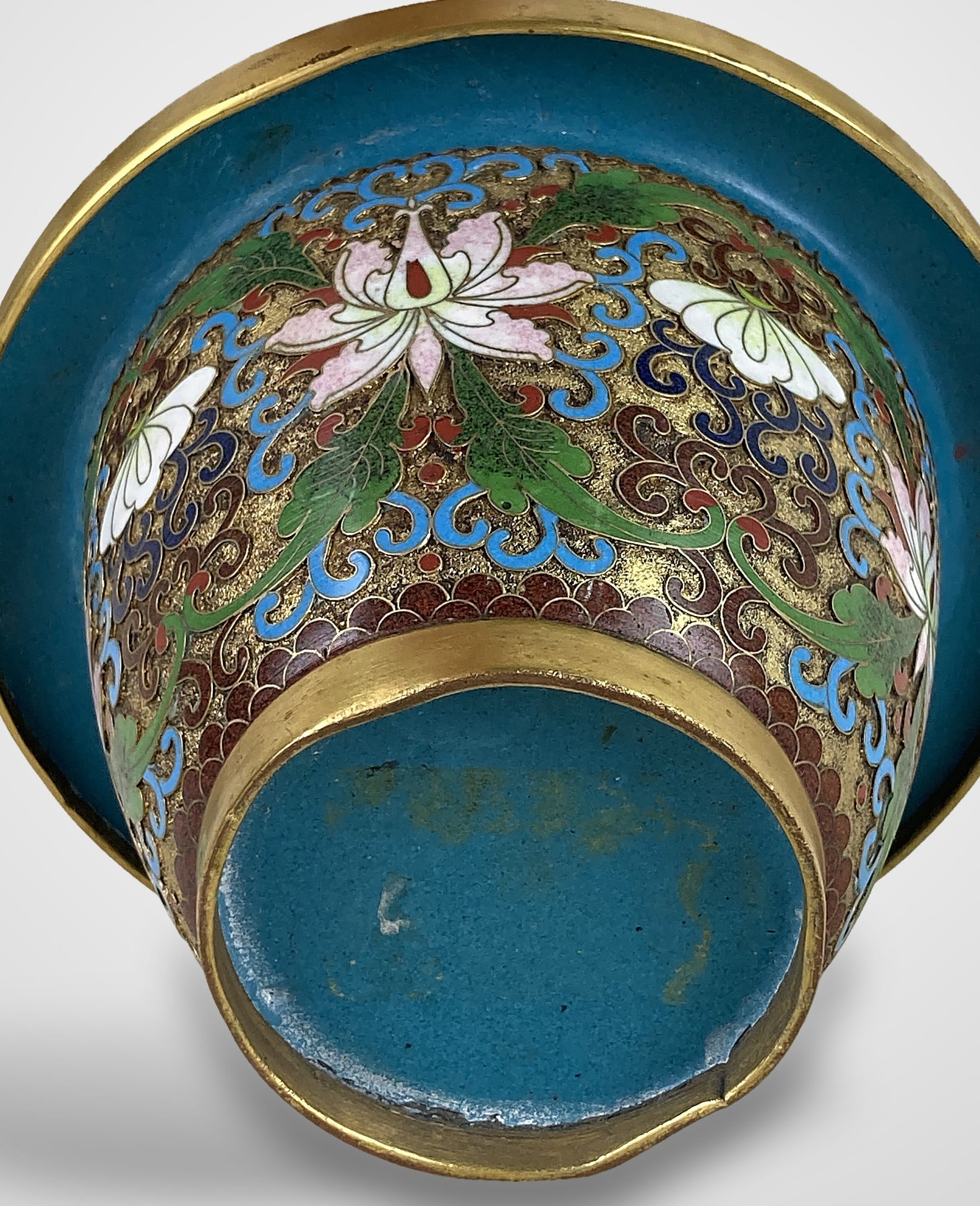 Chinese Cloisonne Bonsai Tree - 8