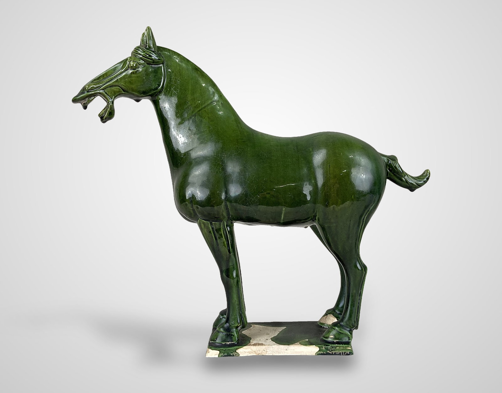 20th Century Chinese Tang-Style Pottery Horse - 3