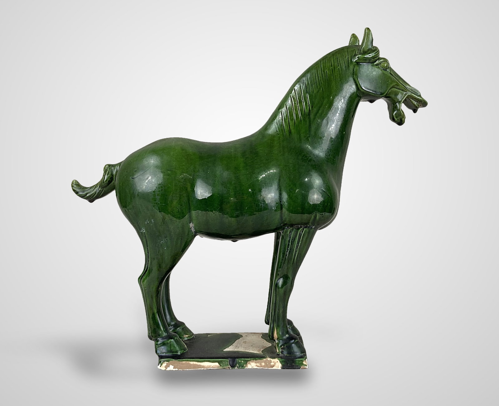 20th Century Chinese Tang-Style Pottery Horse - 5