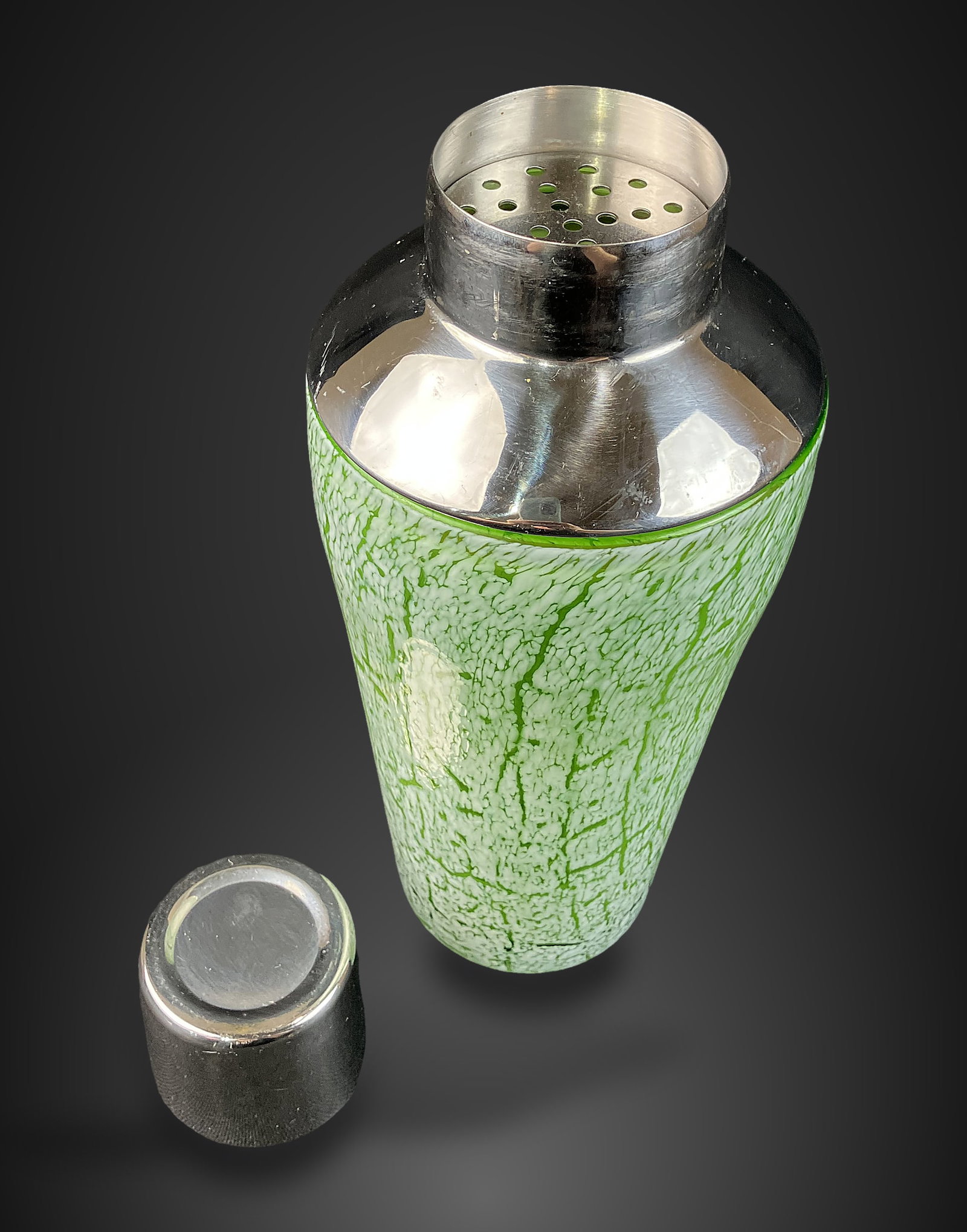 Mid-Century Modern Art Glass Cocktail Shaker - 3