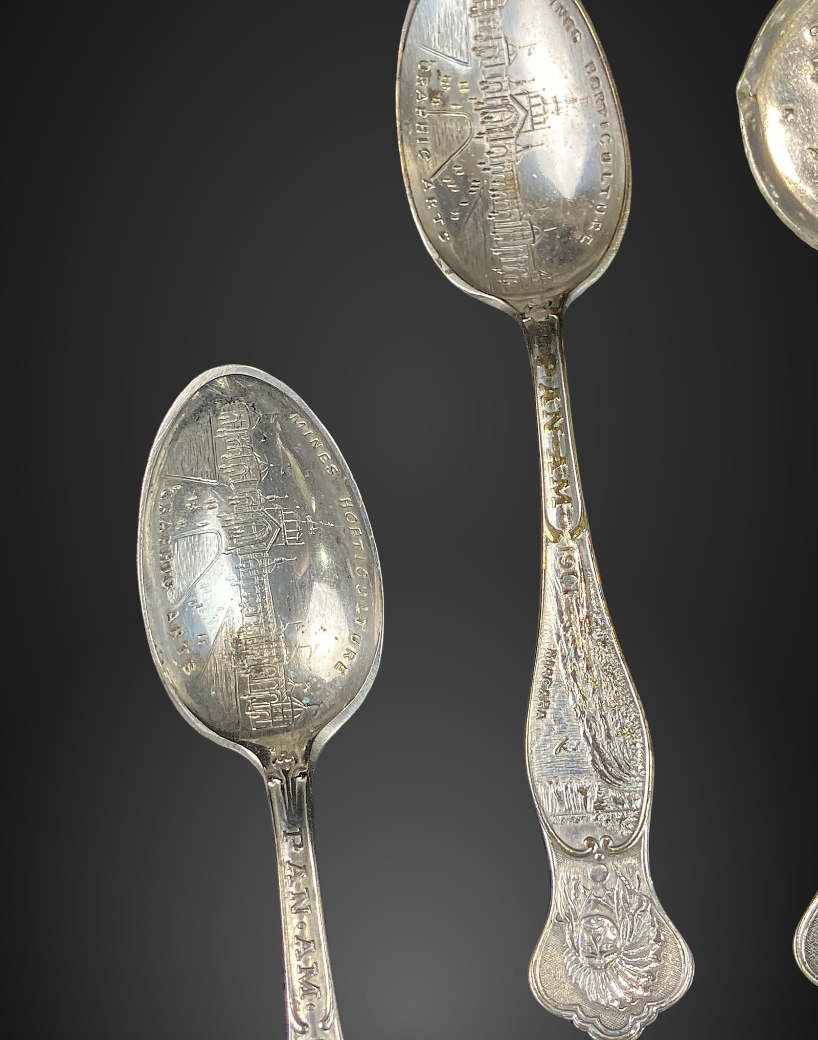 Pan-American Exposition Souvenir Spoons,1901 - 3