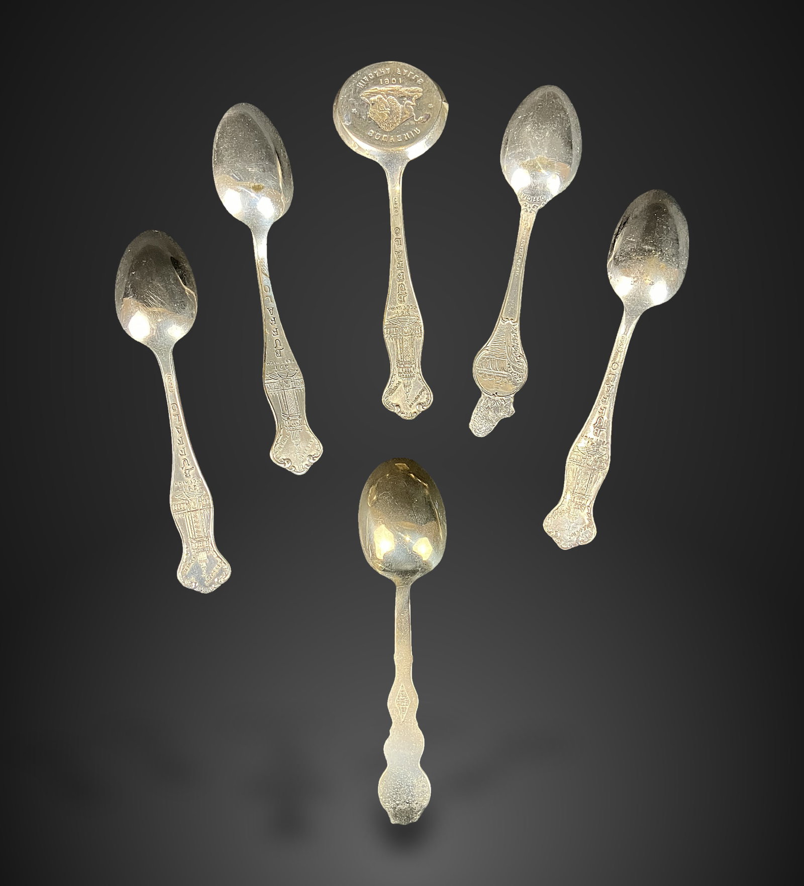 Pan-American Exposition Souvenir Spoons,1901 - 9