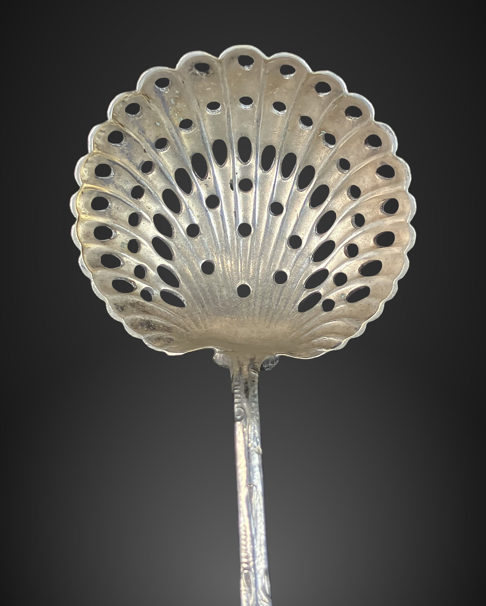 Victorian Art Nouveau Sugar Sifter Spoon - 3