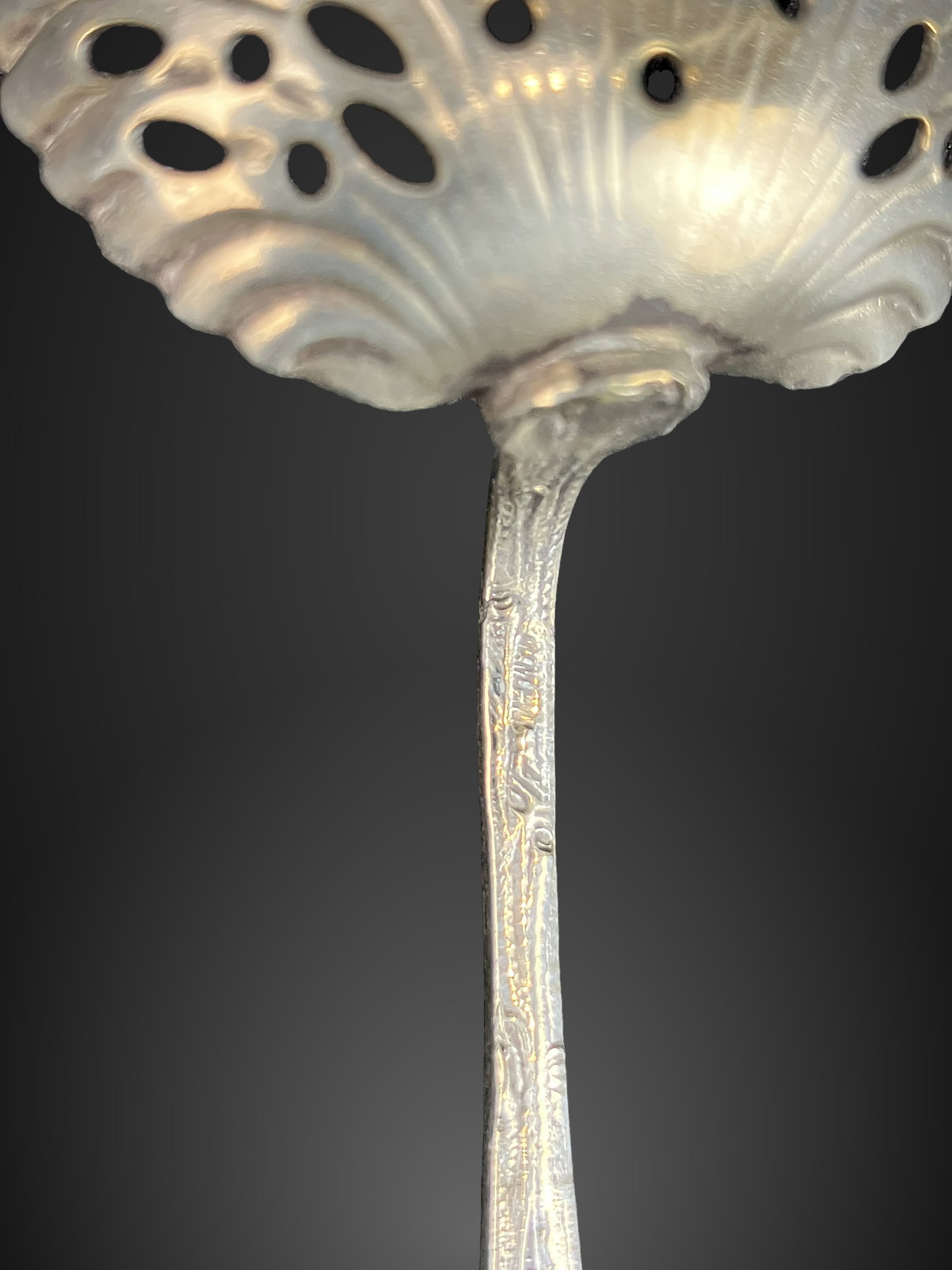 Victorian Art Nouveau Sugar Sifter Spoon - 5