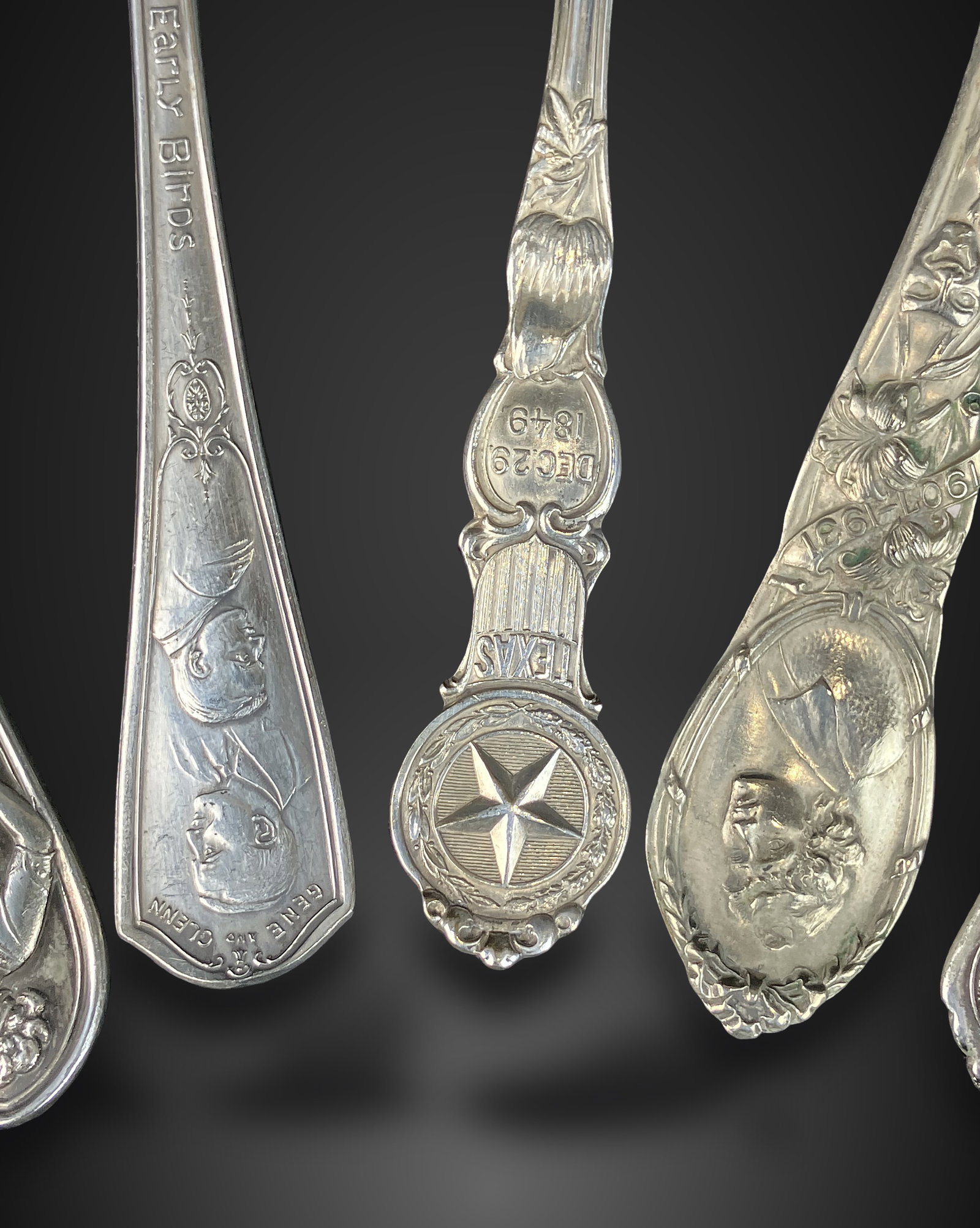 Antique Souvenir Spoon Assortment - 3