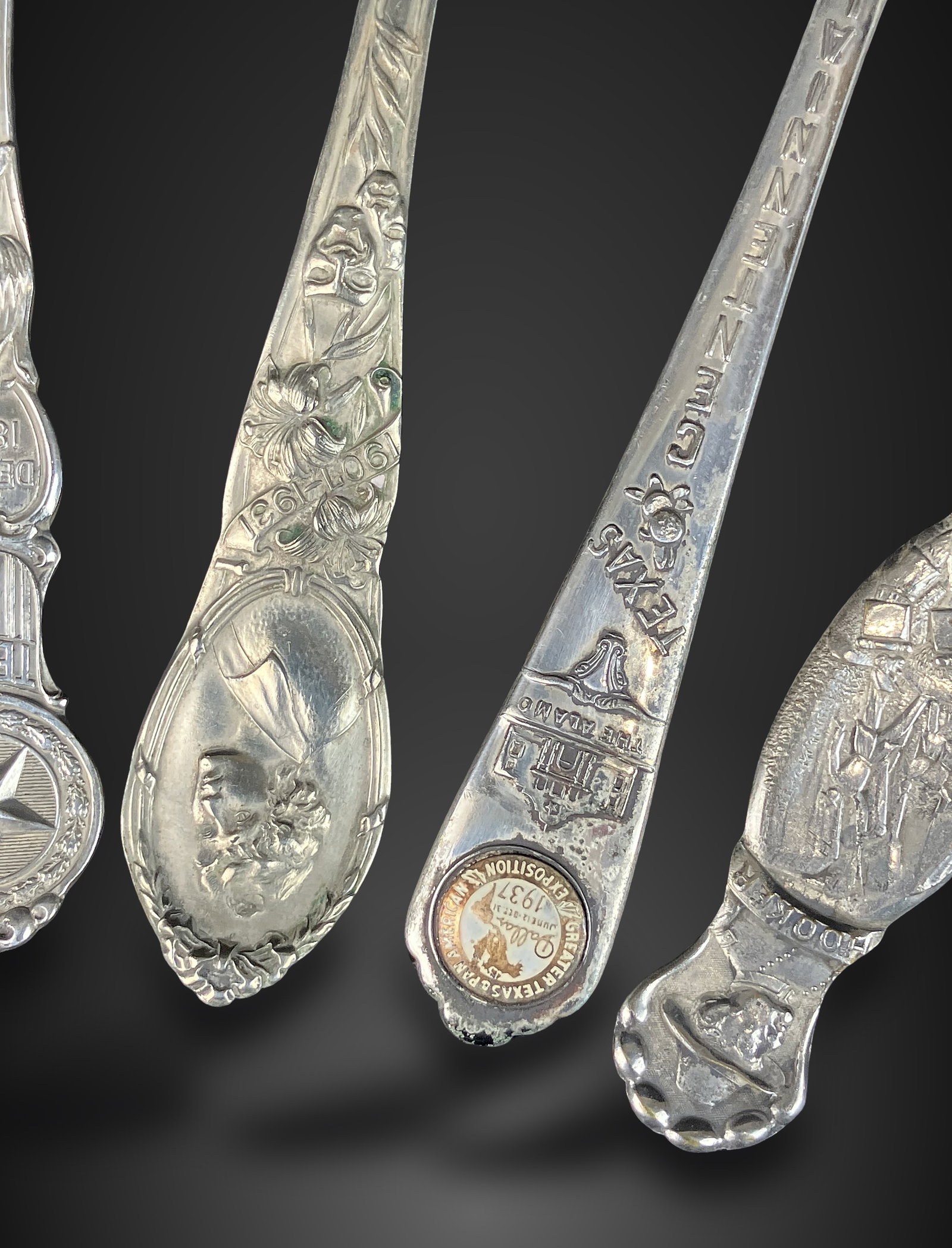 Antique Souvenir Spoon Assortment - 4