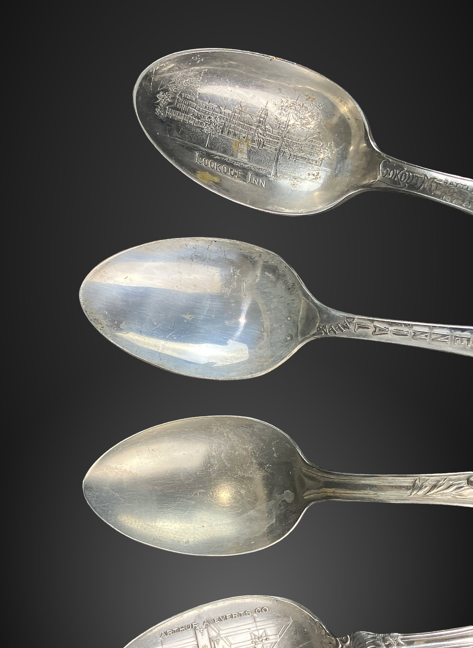 Antique Souvenir Spoon Assortment - 6
