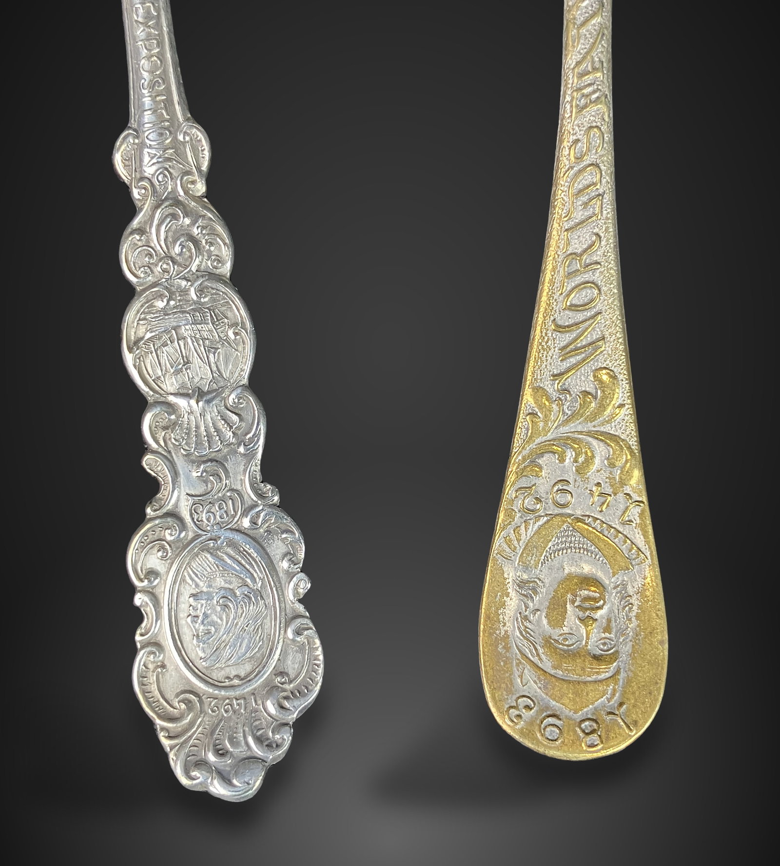 Columbian Exposition Souvenir Spoons, 1893 - 4