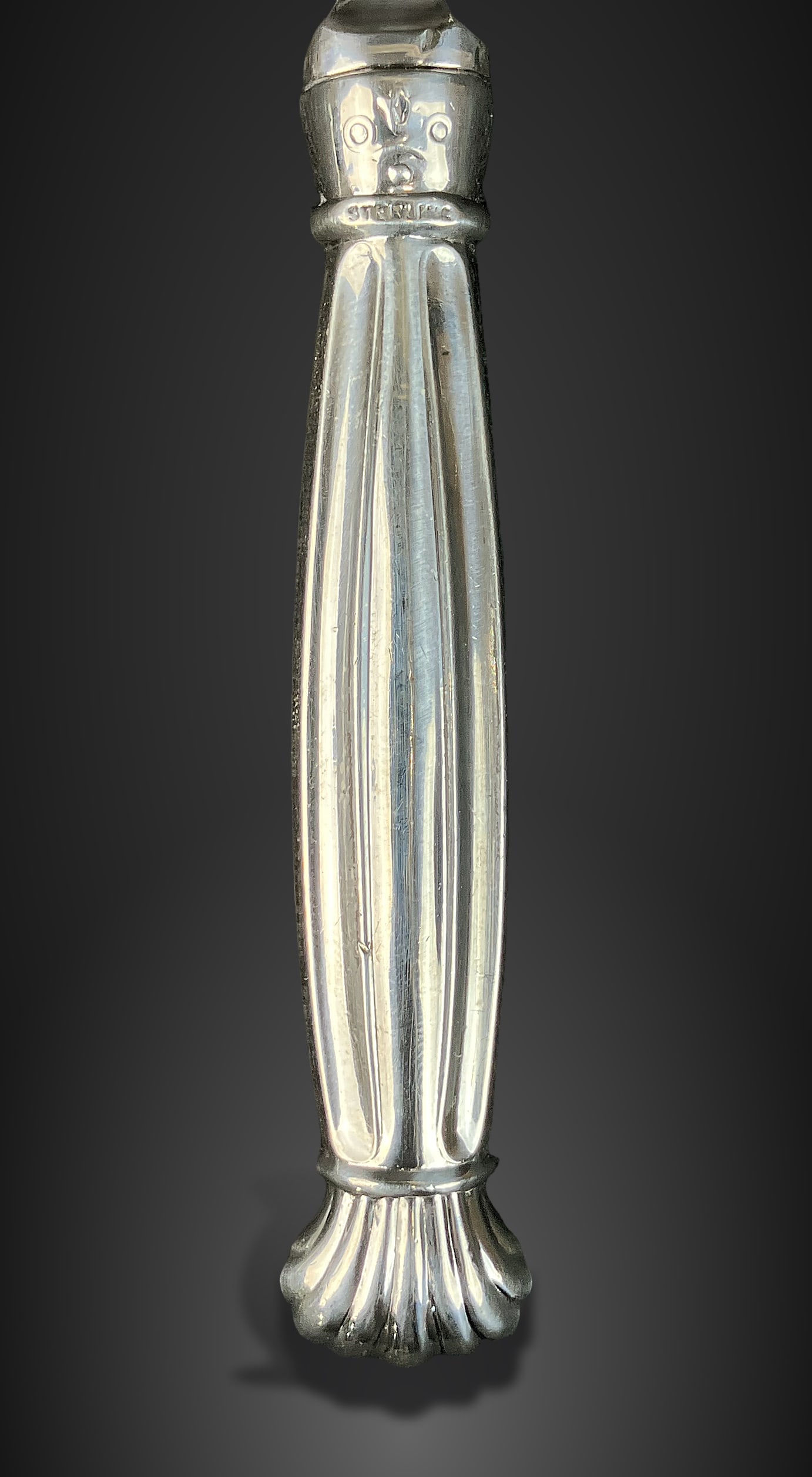 Sterling Silver Handled Art Deco Sardine Fork - 2