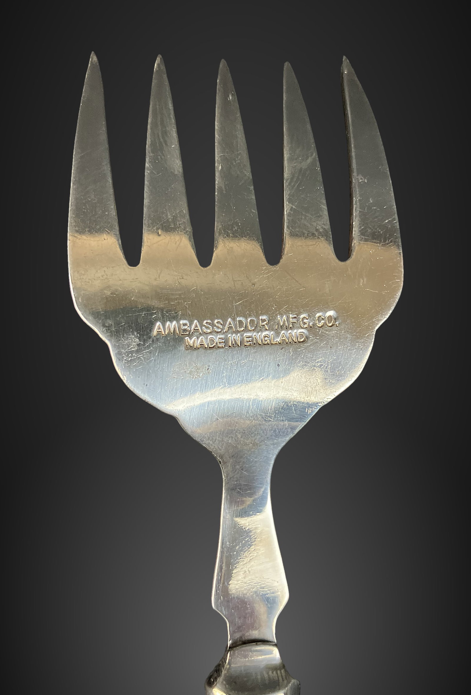 Sterling Silver Handled Art Deco Sardine Fork - 6