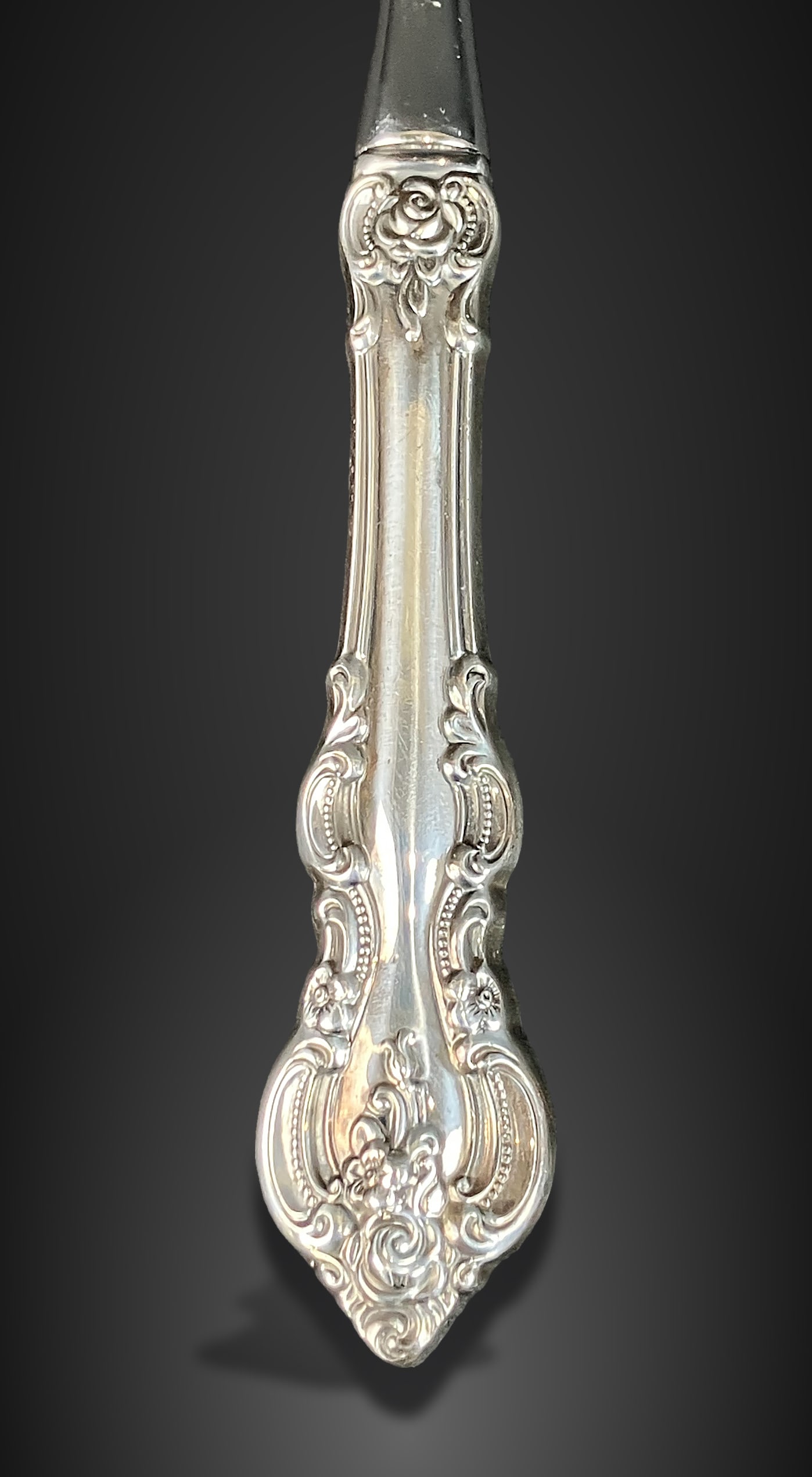 Large Sterling Silver Handled Casserole Spoon - 2