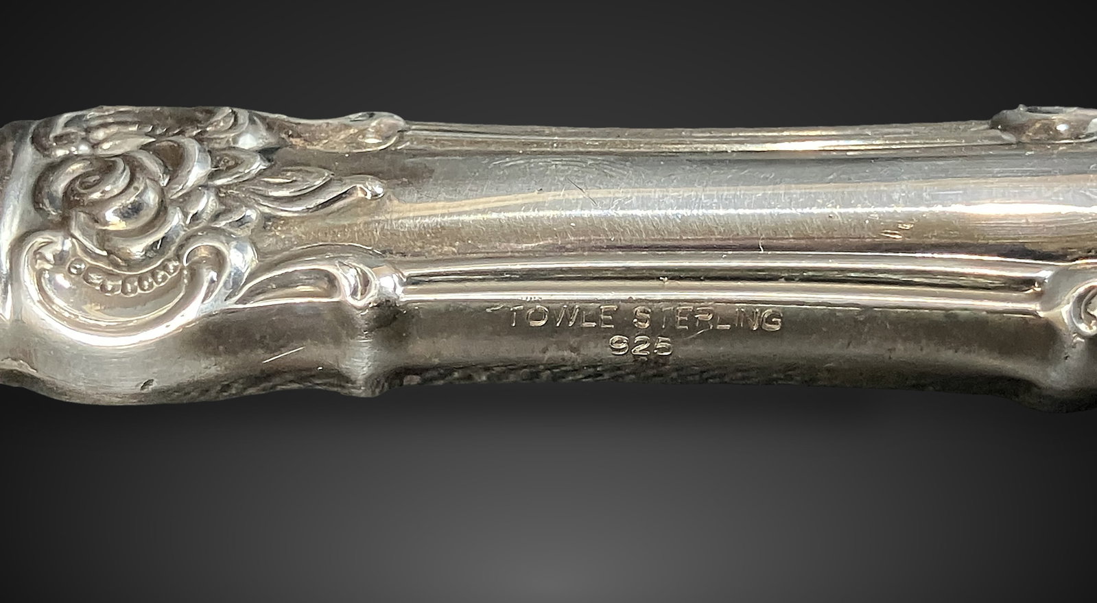 Large Sterling Silver Handled Casserole Spoon - 3