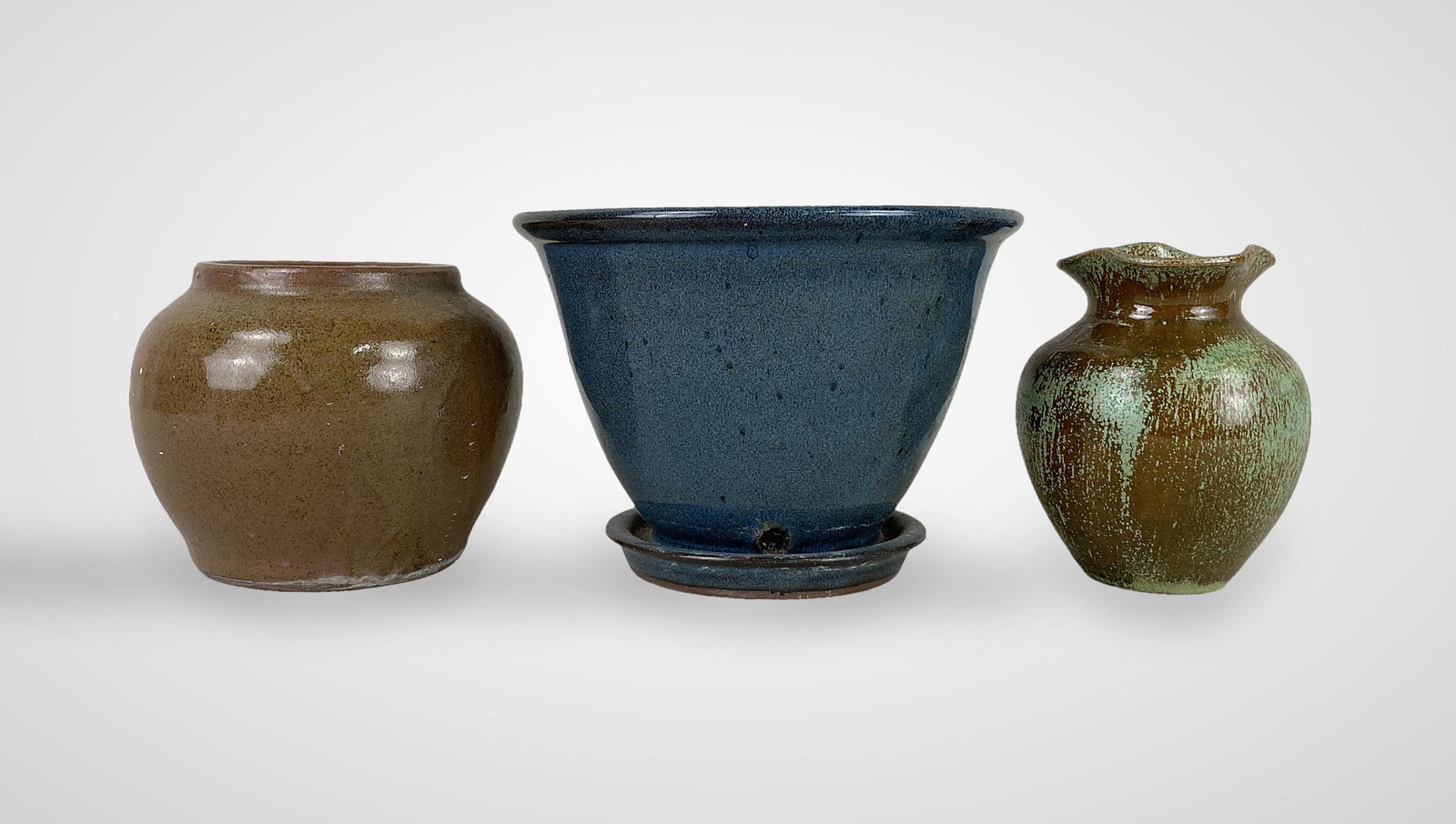 Studio Pottery Vessels Including Brown and Jugtown - 2