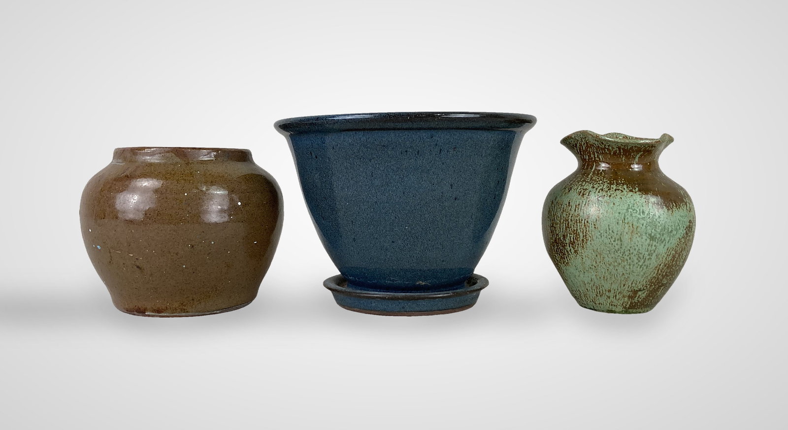 Studio Pottery Vessels Including Brown and Jugtown - 3