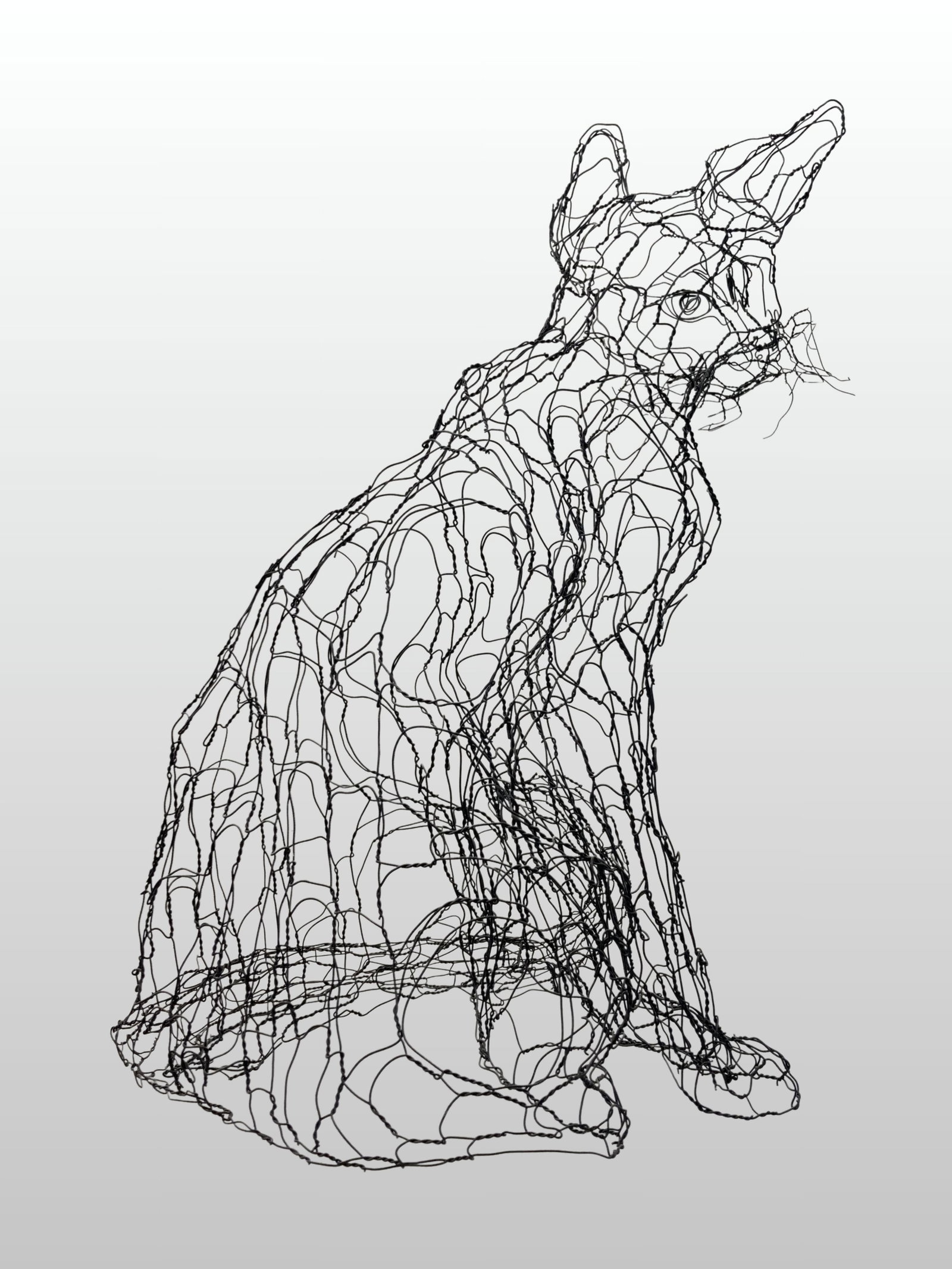 Elizabeth Berrien Cat Sculpture - 5
