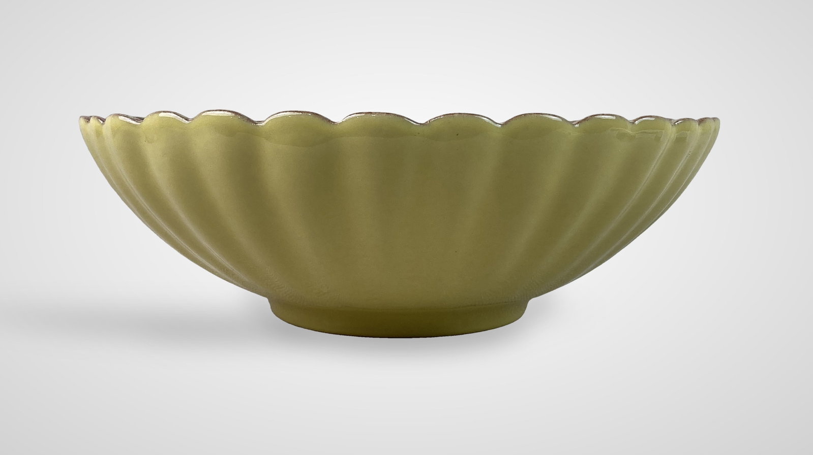 Italian Yellow Glazed Pottery Bowl - 2