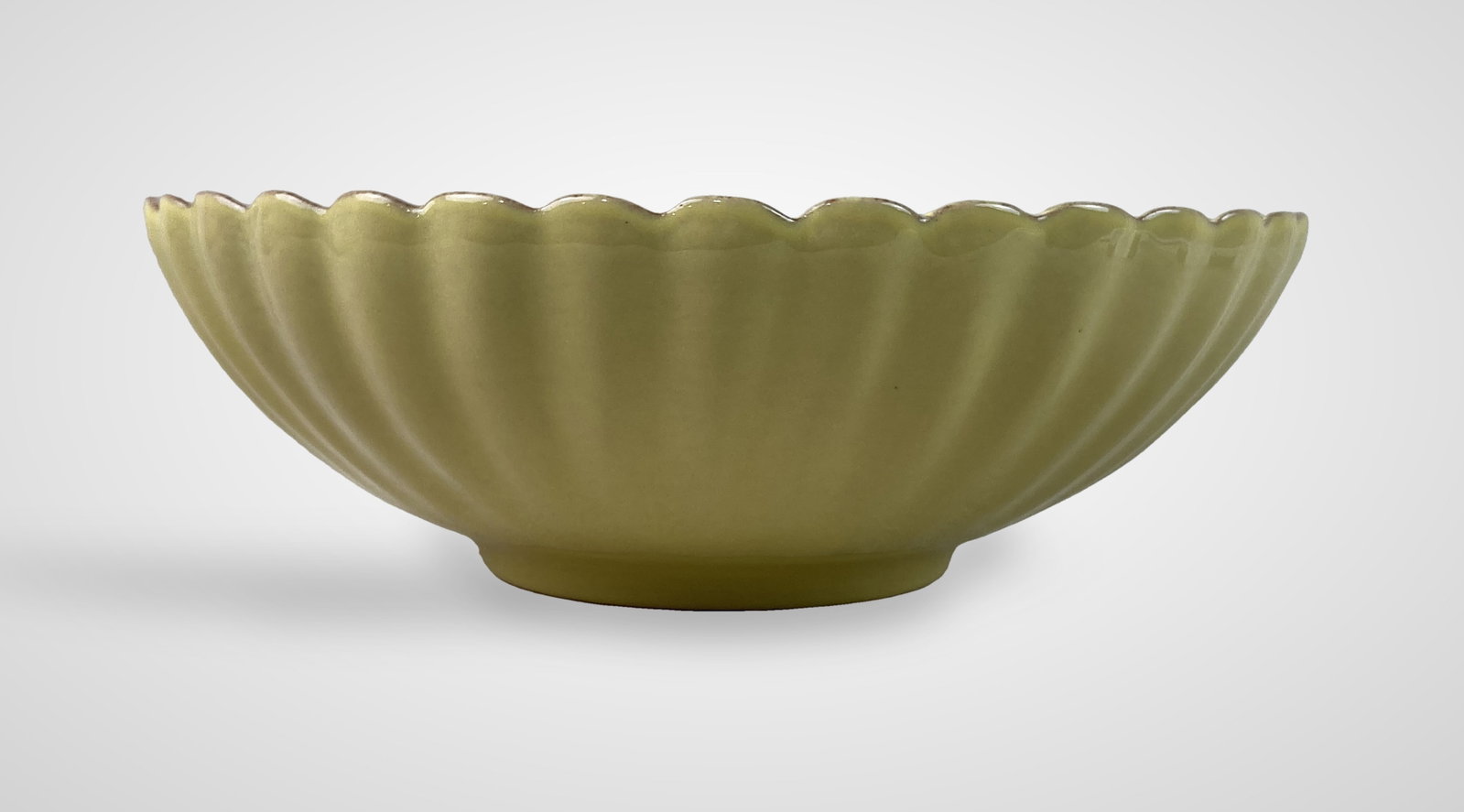 Italian Yellow Glazed Pottery Bowl - 3
