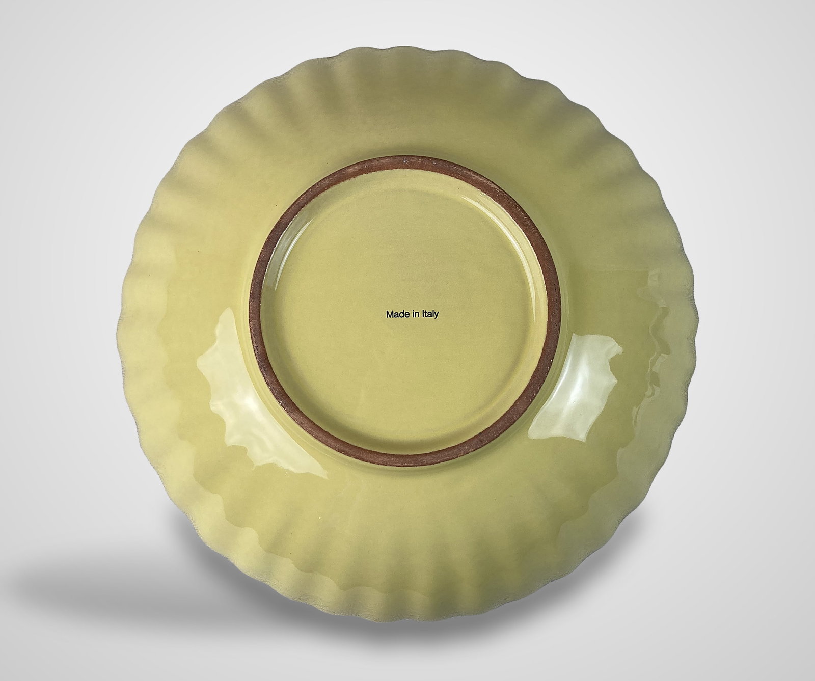 Italian Yellow Glazed Pottery Bowl - 5