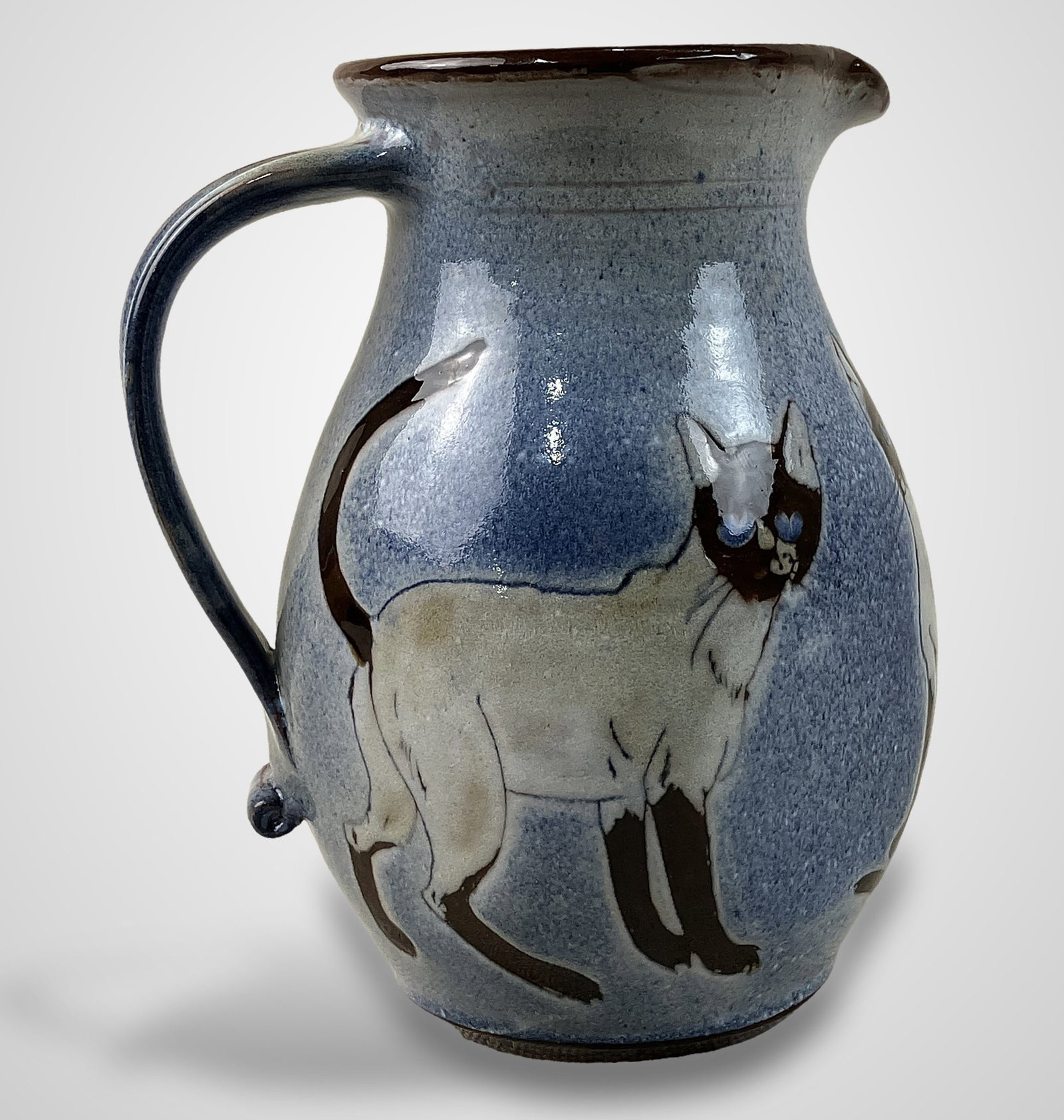 Chelsea Pottery Cat Pitcher - 3