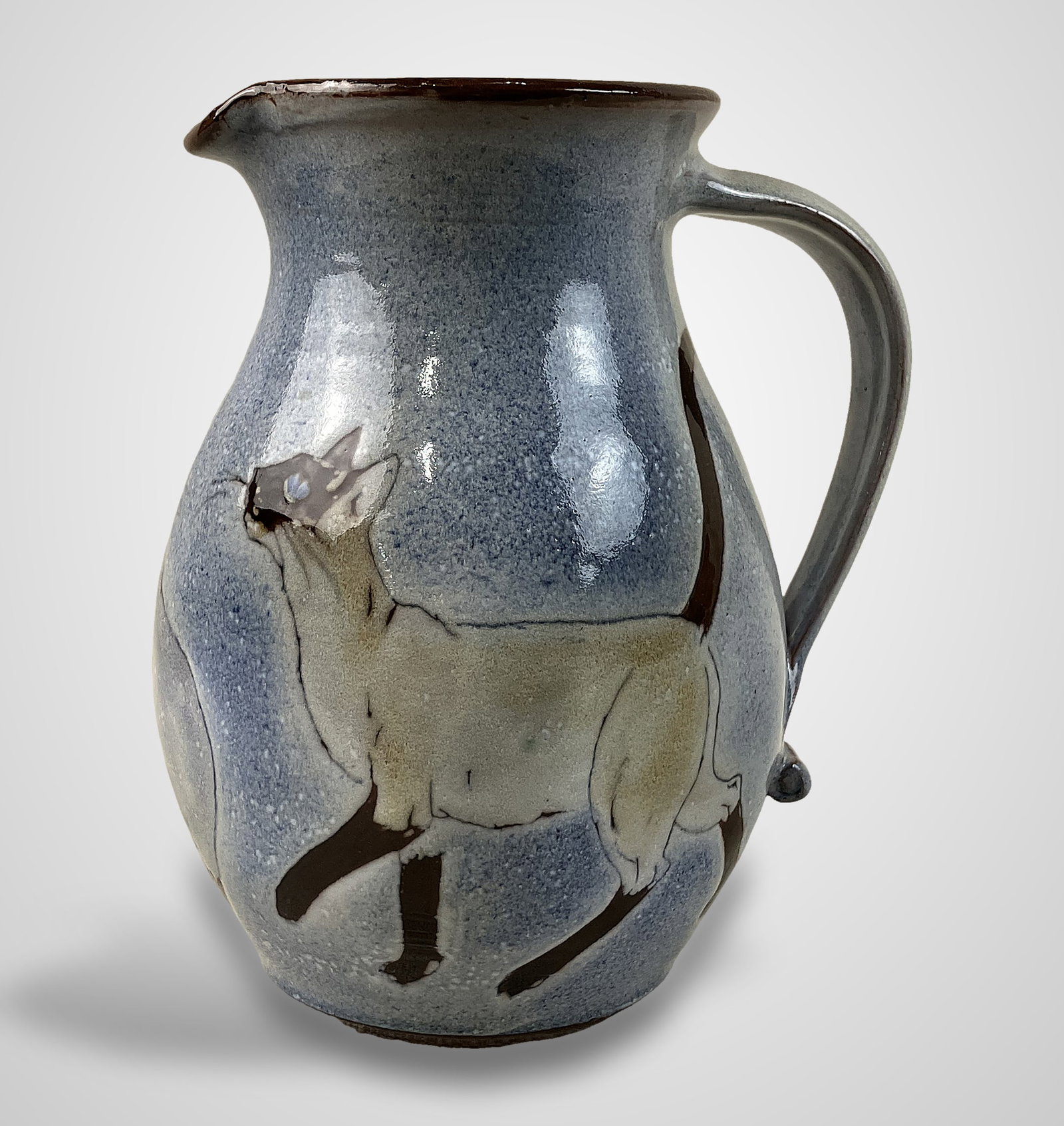 Chelsea Pottery Cat Pitcher - 5