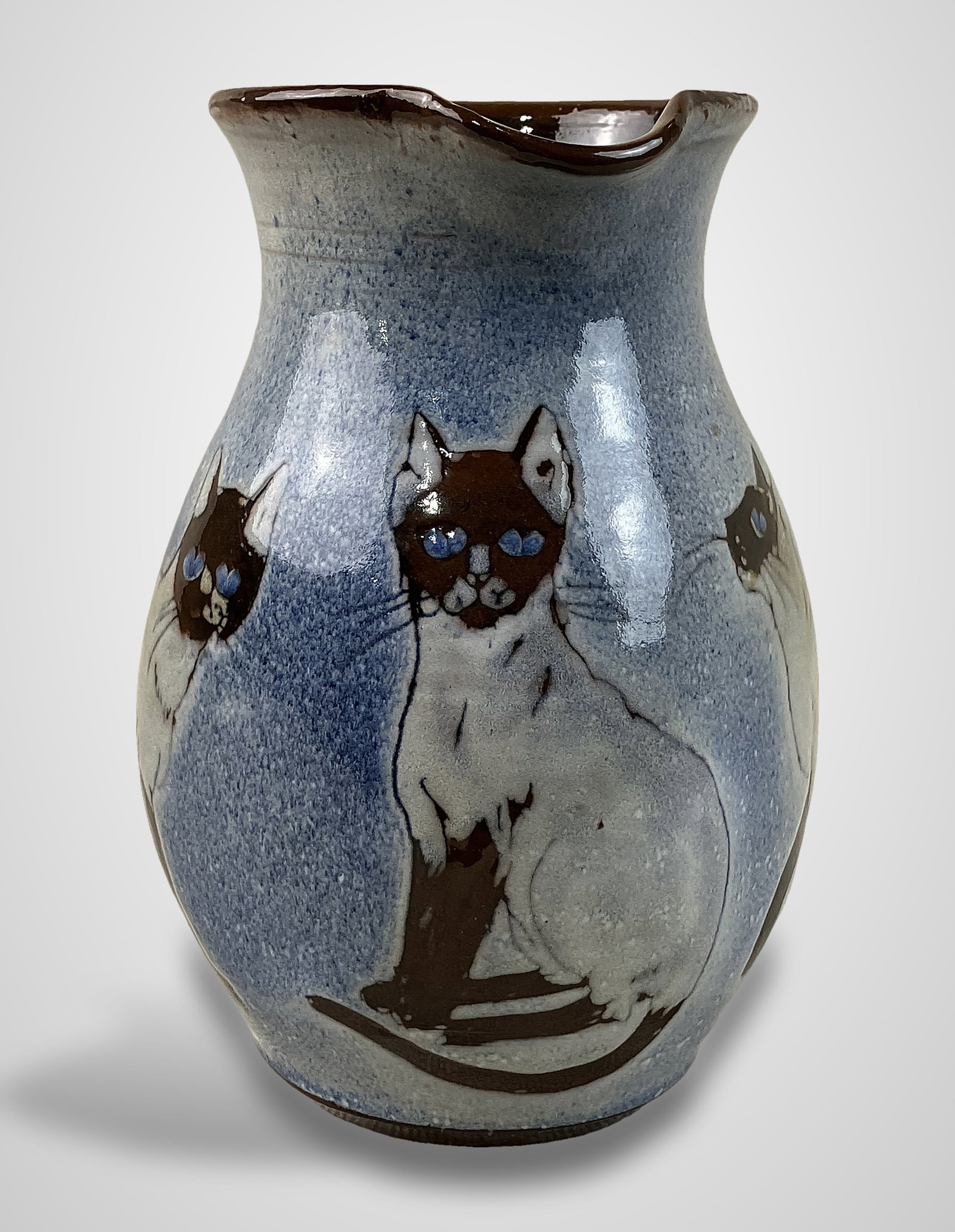 Chelsea Pottery Cat Pitcher - 6