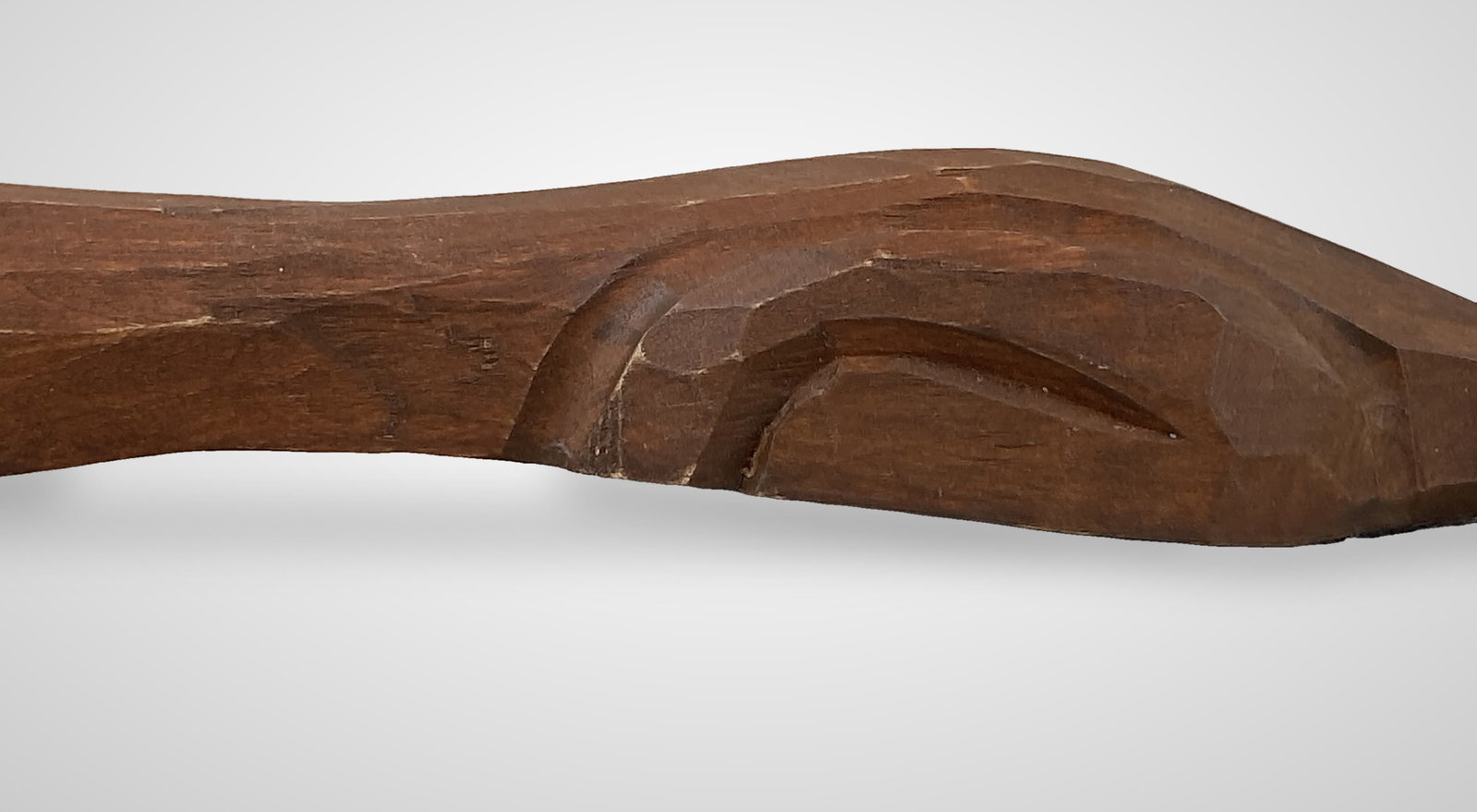 Folk Art Cat Wood Carving - 5
