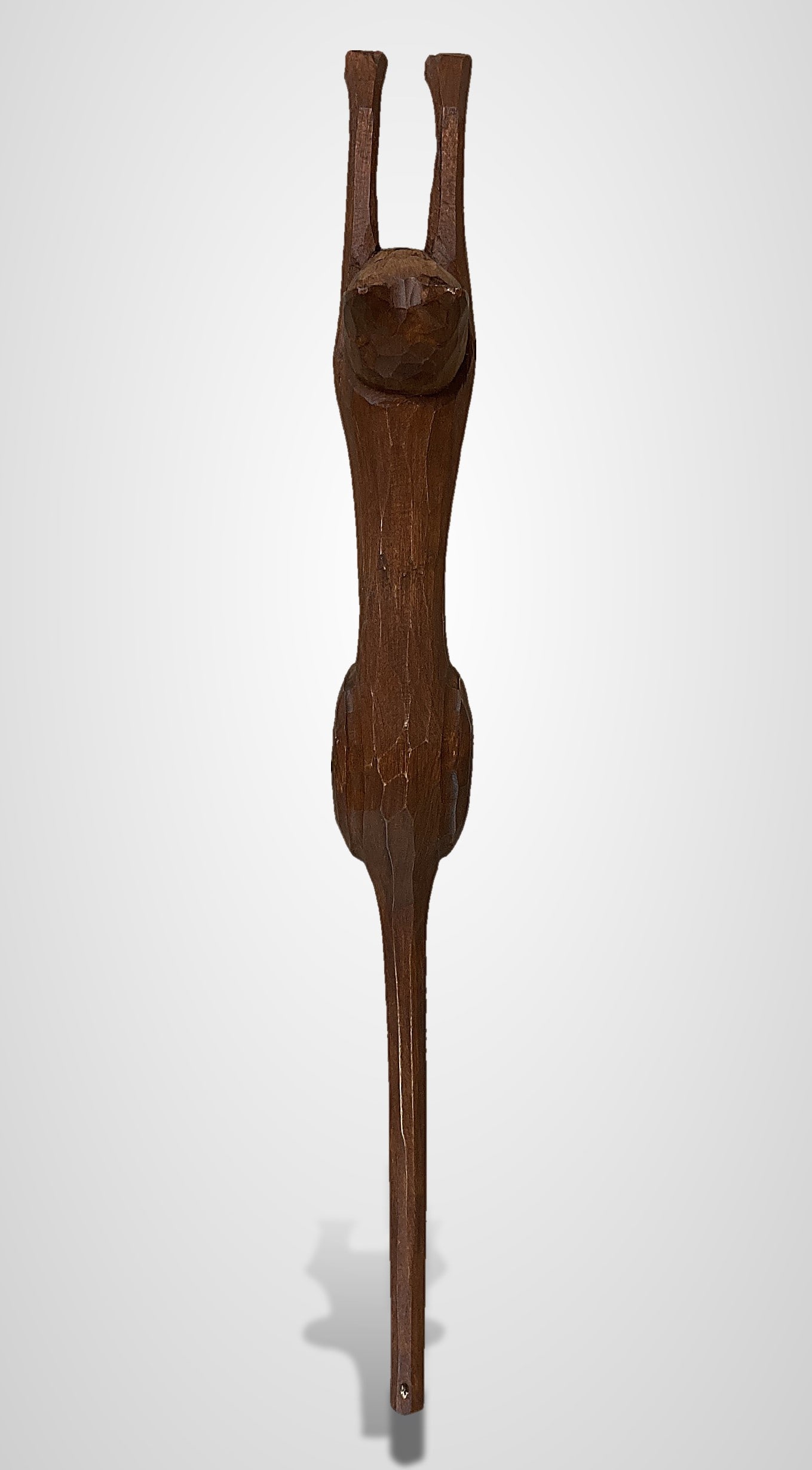 Folk Art Cat Wood Carving - 6