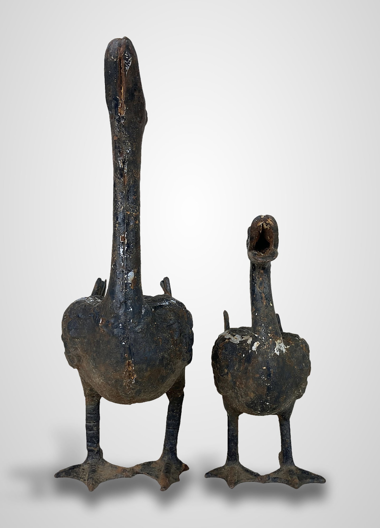 Cast Iron Duck Figures - 2