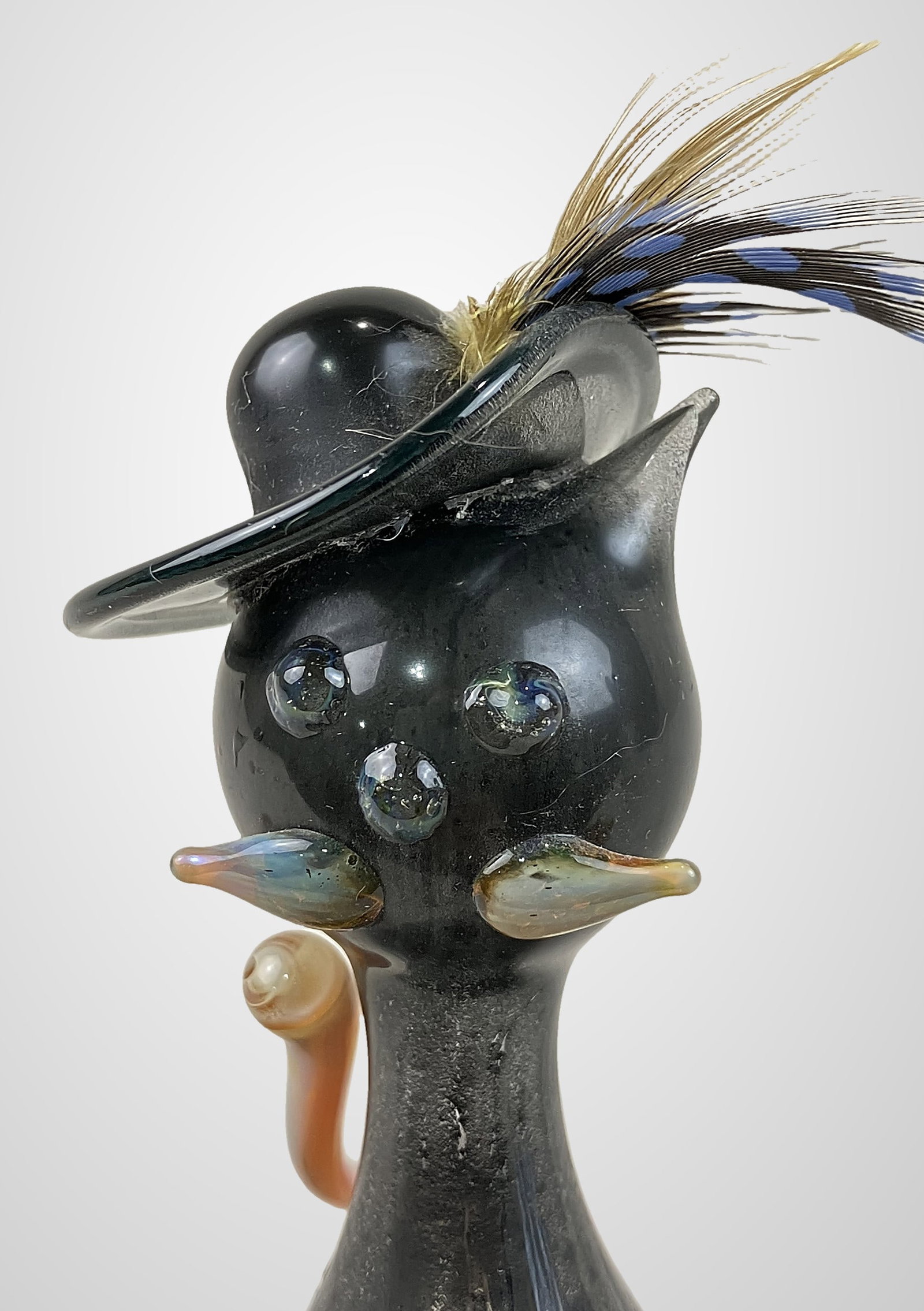 Schmid Art Glass Cat - 3