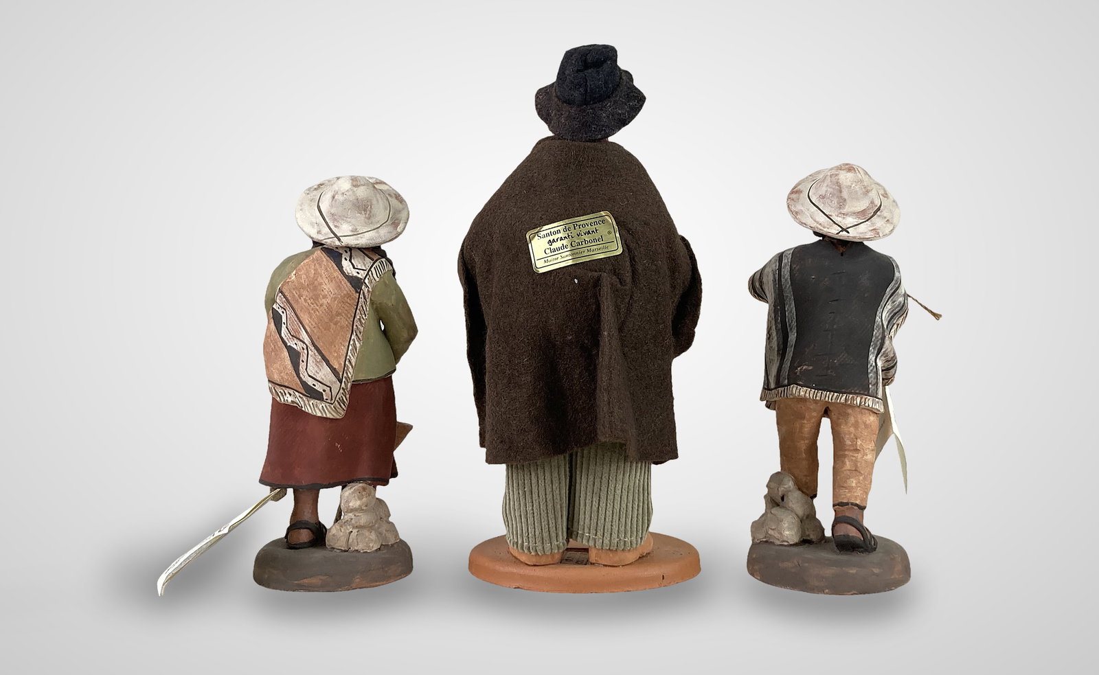 Mario Mendoza Clay Figures Including Claude Carbonel - 4