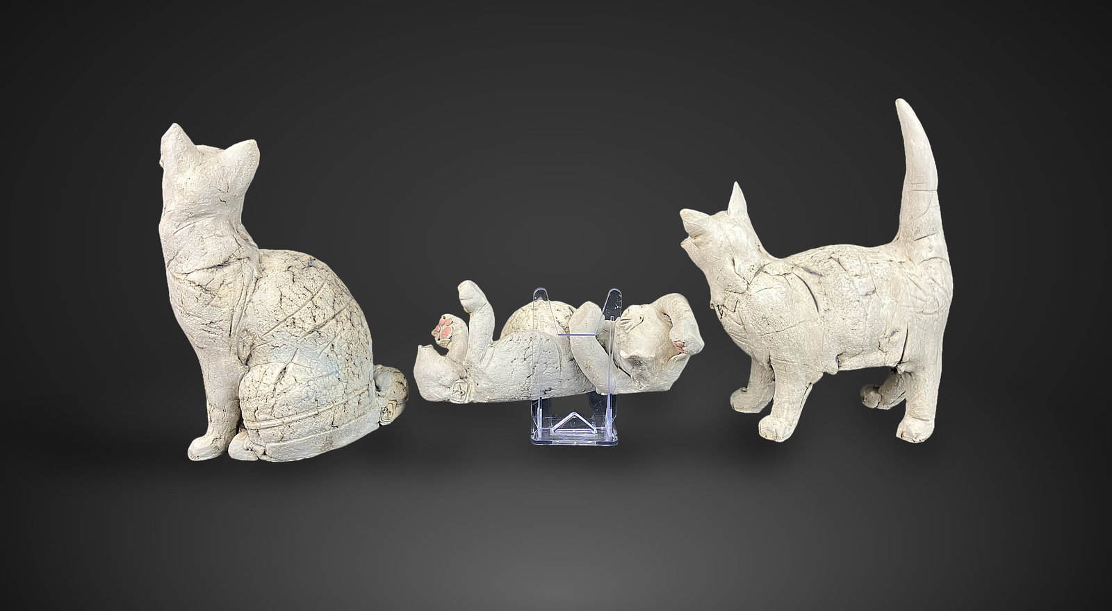 Set of Studio Pottery Cats - 6