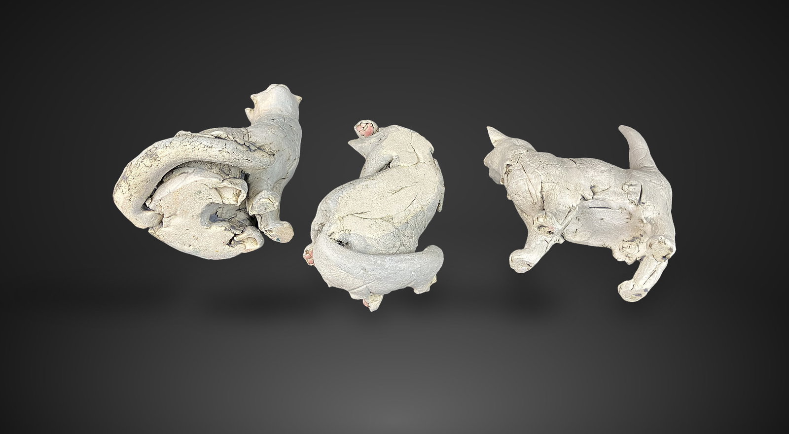 Set of Studio Pottery Cats - 9