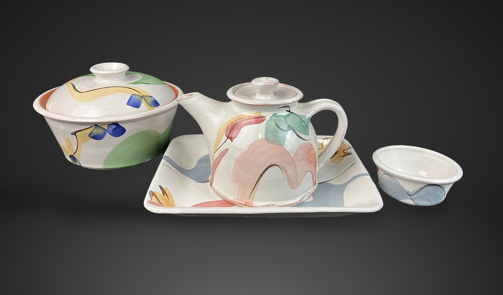 Studio Pottery Modernist Glazed Dinnerware - 2