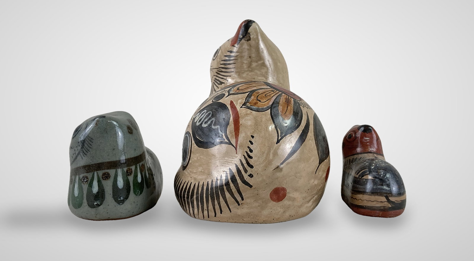 Mexican Tonala Folk Art Pottery Cats Including Jorge Wilmot - 5