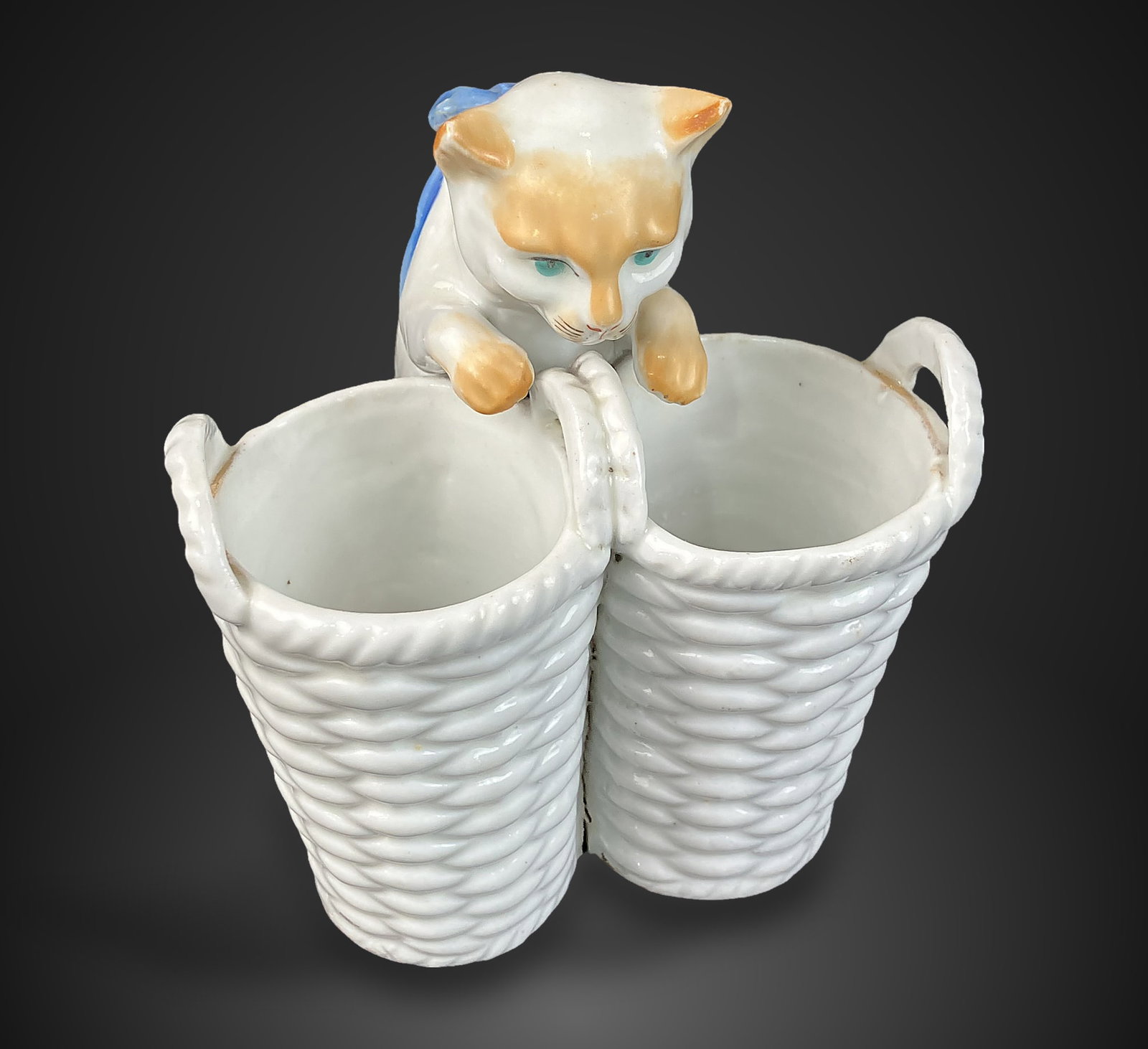Porcelain Cat Figurine - 2