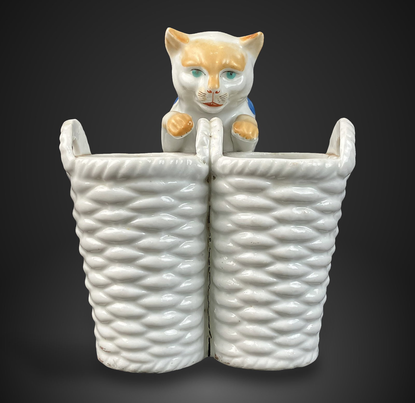 Porcelain Cat Figurine - 4