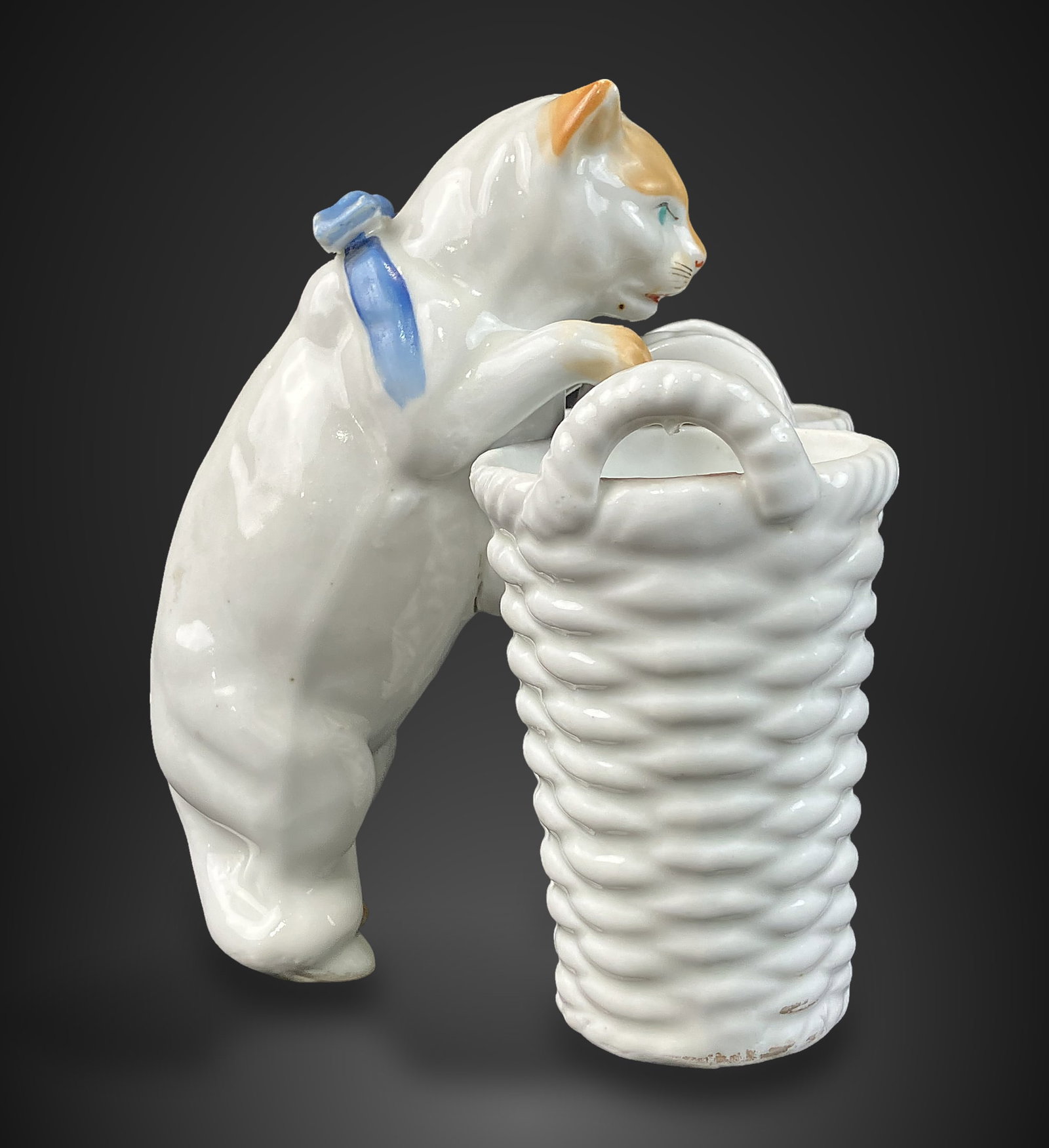 Porcelain Cat Figurine - 5