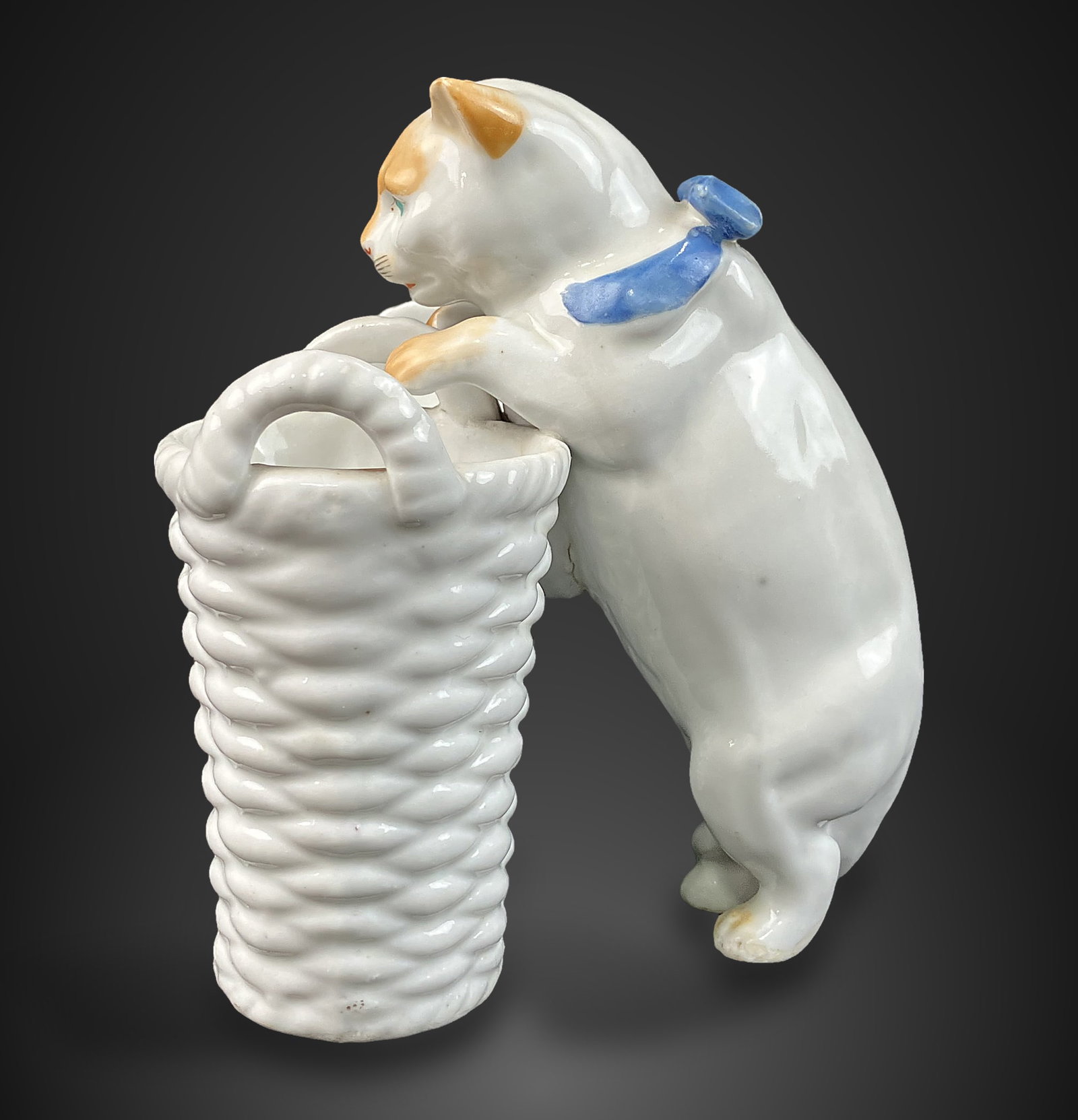 Porcelain Cat Figurine - 7