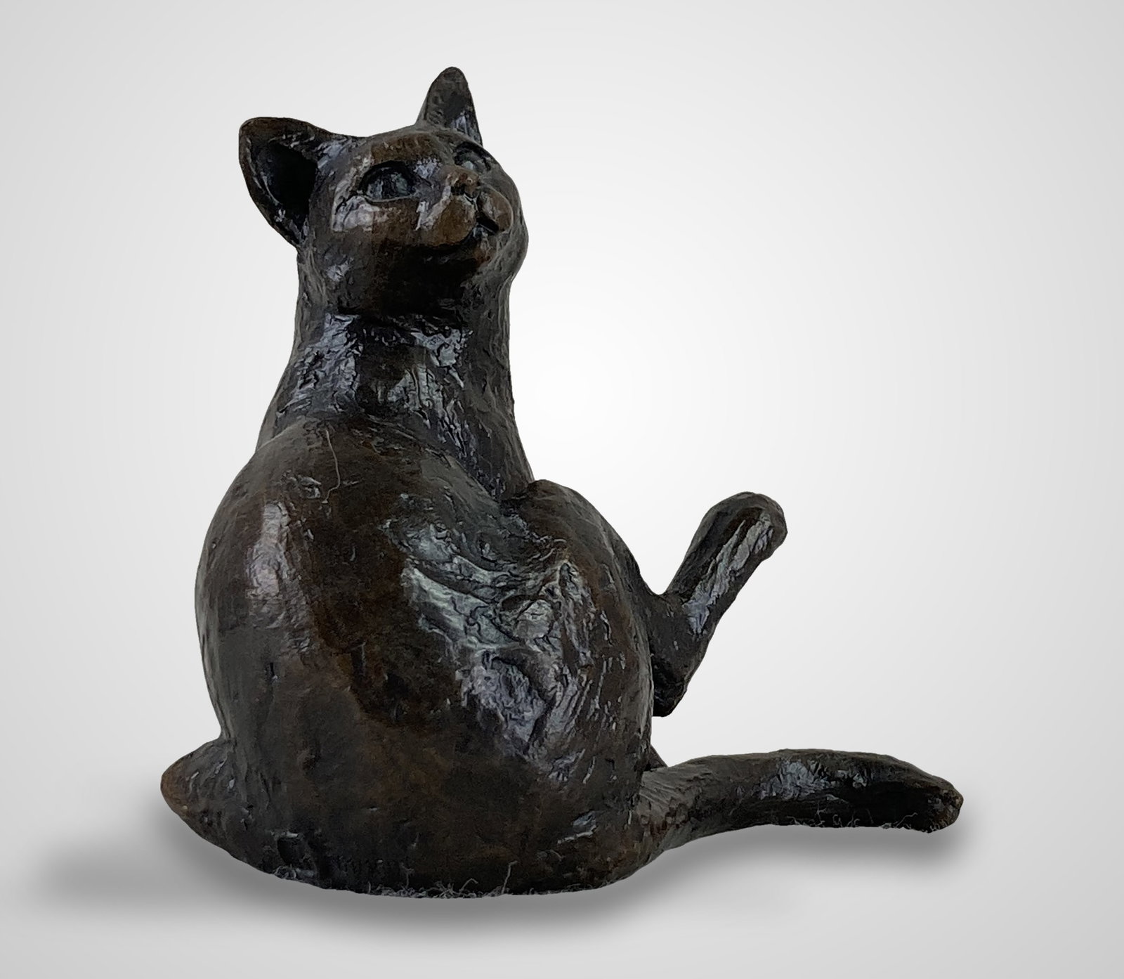 Michael Simpson Bronze Cat Figure - 5