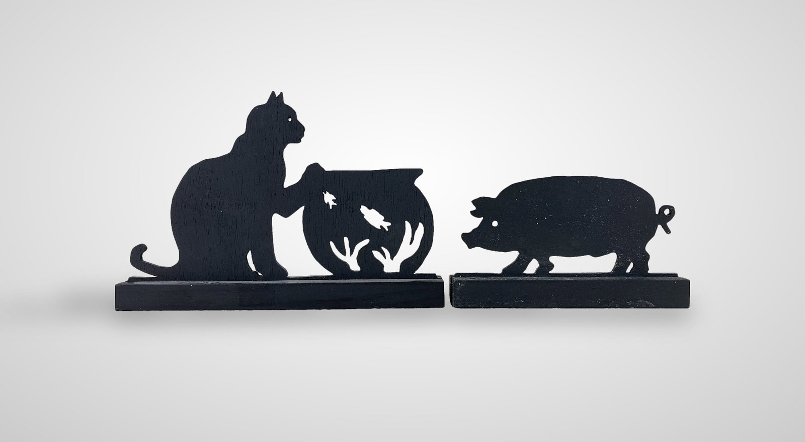 Lewis Bowen Carved Animal Silhouettes - 2