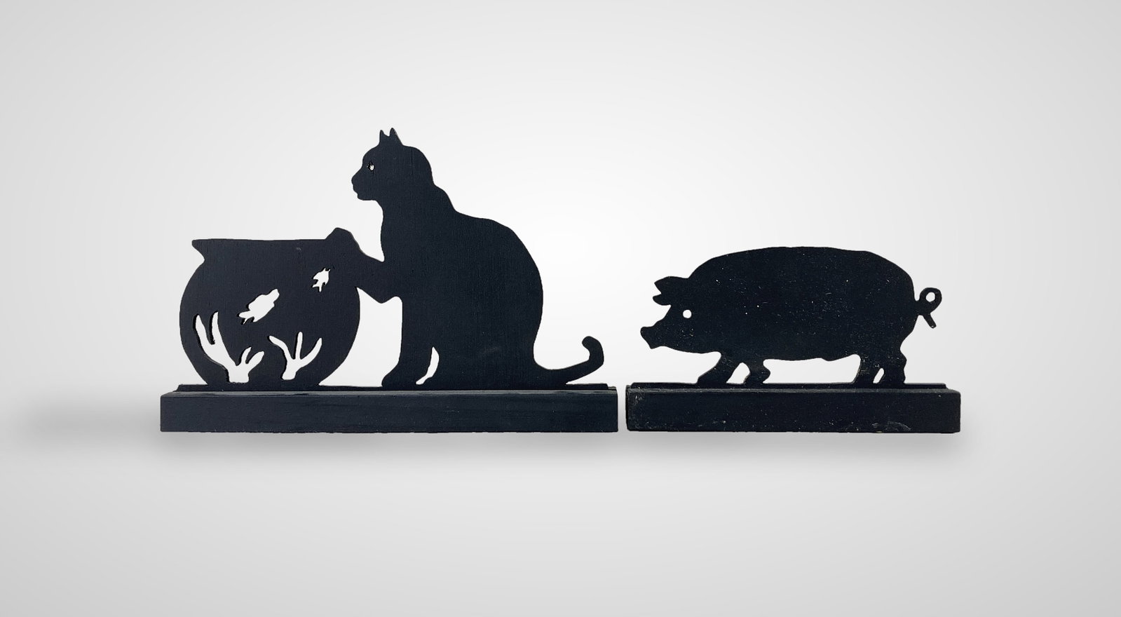 Lewis Bowen Carved Animal Silhouettes - 4