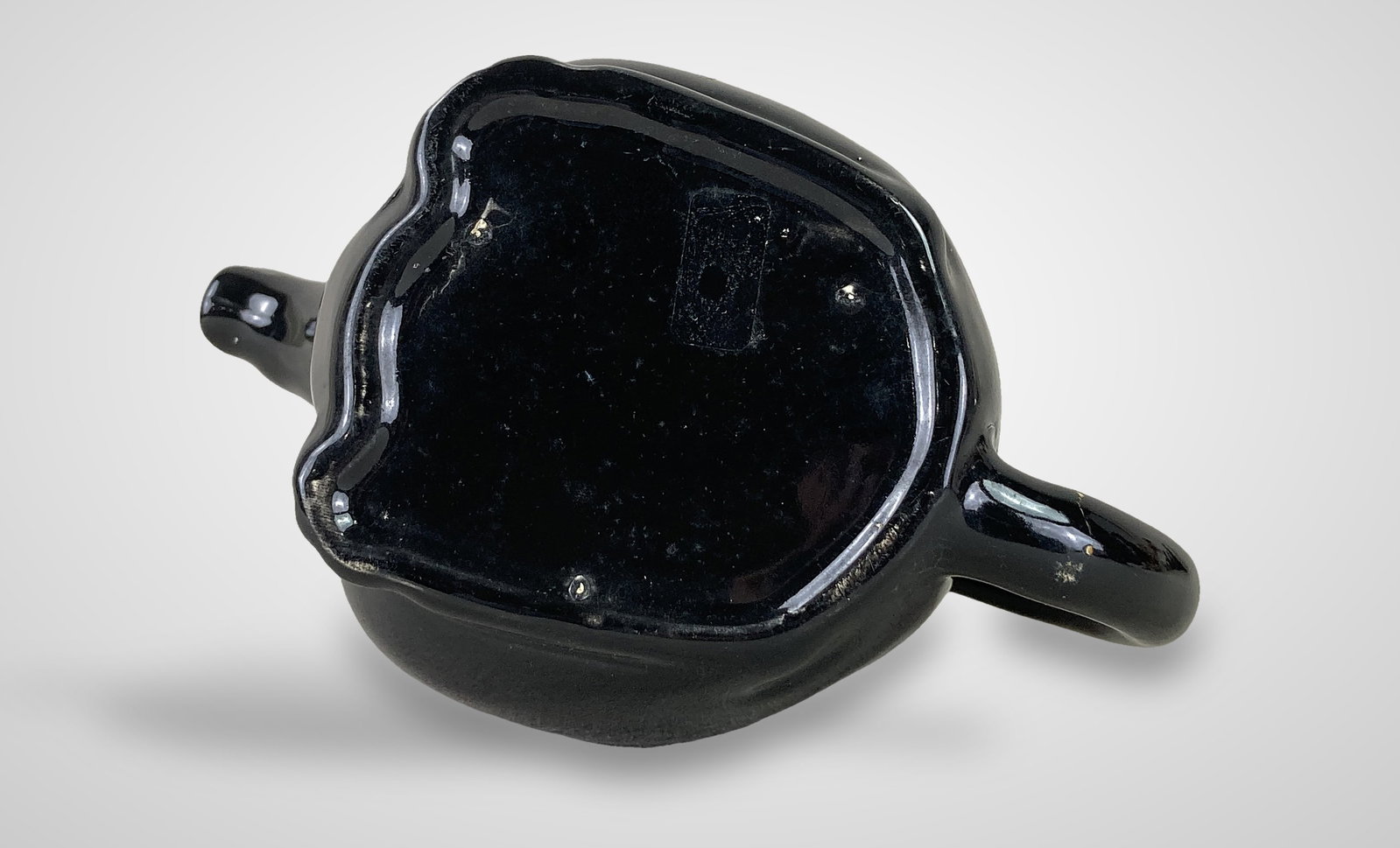 Shafford Redware Black Cat Teapot - 7