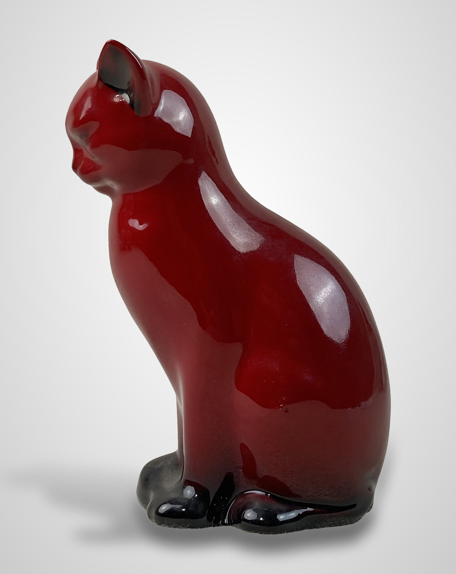 Royal Doulton Flambe Cat - 4